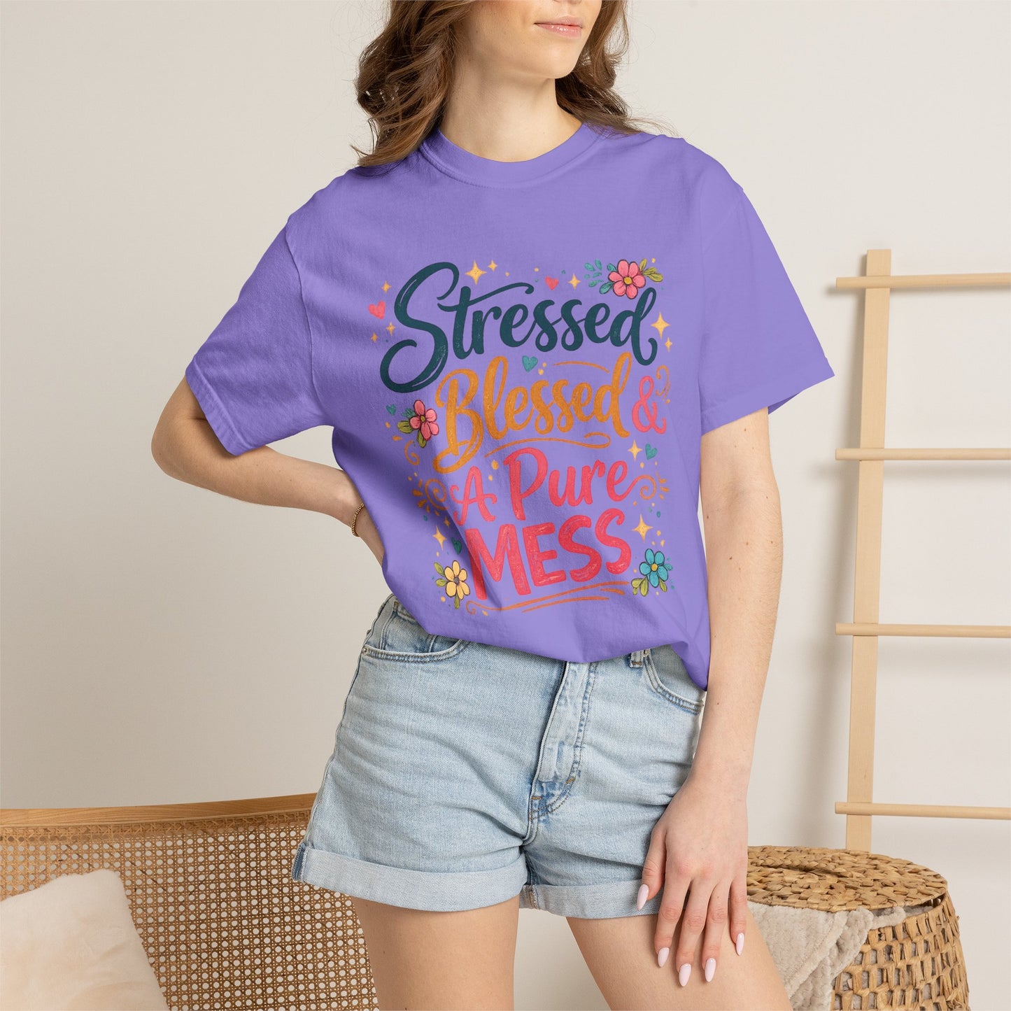 Stressed Blessed & A Pure Mess Tee