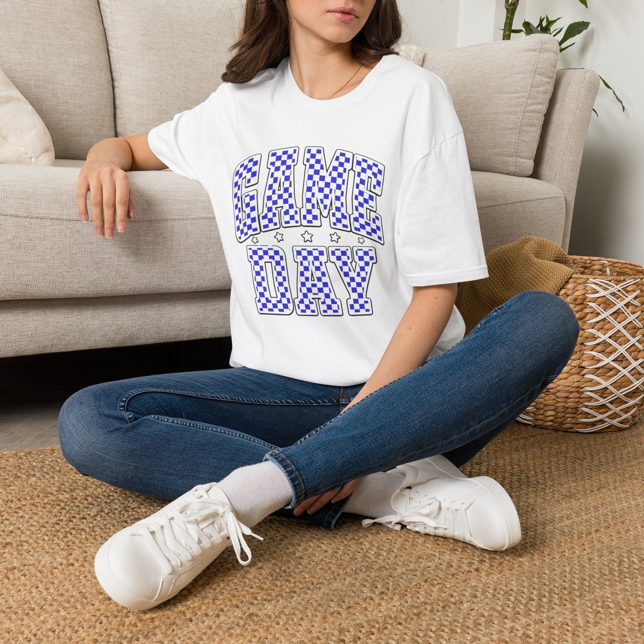 Retro Checkered Sports Tee