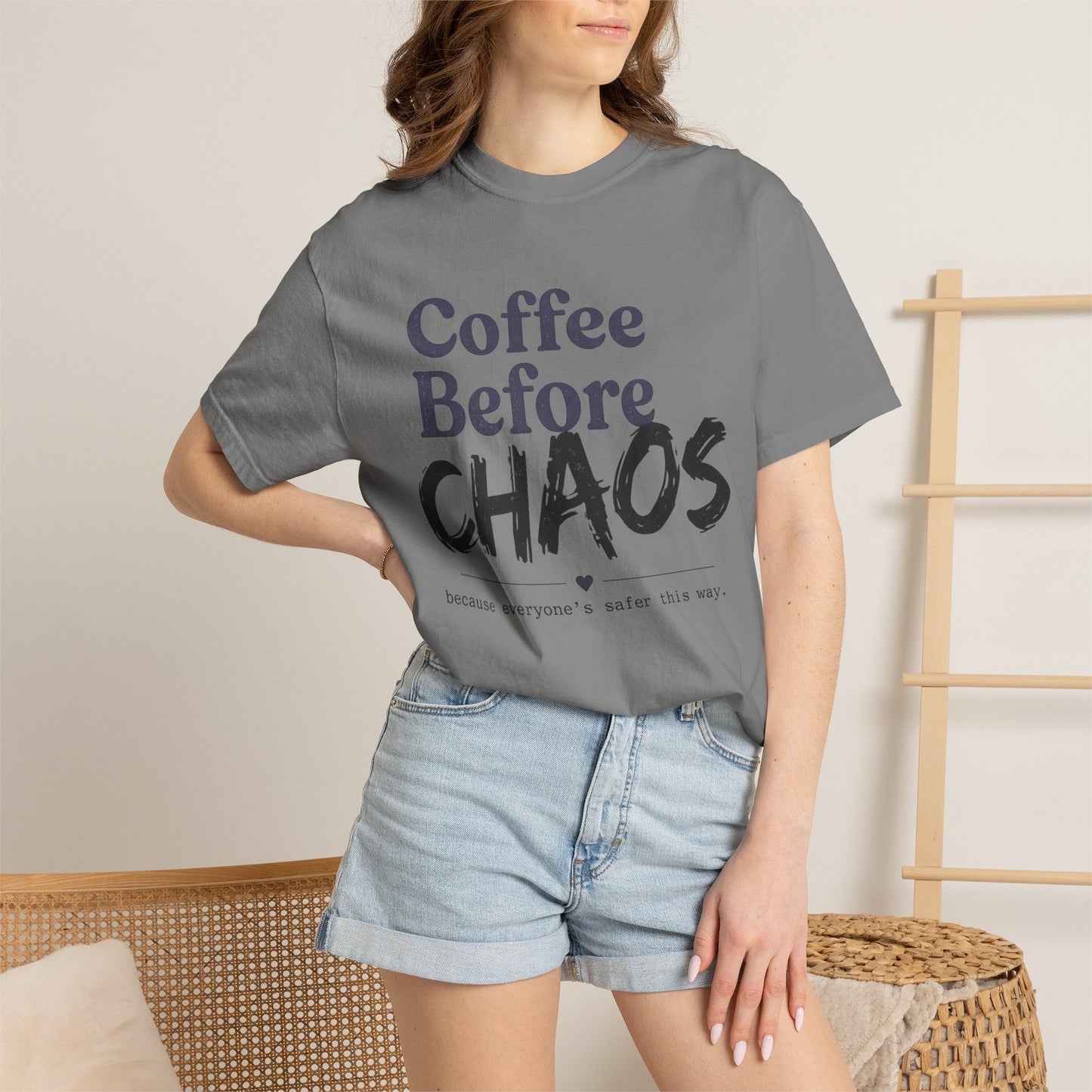 Coffee Before Chaos Tee