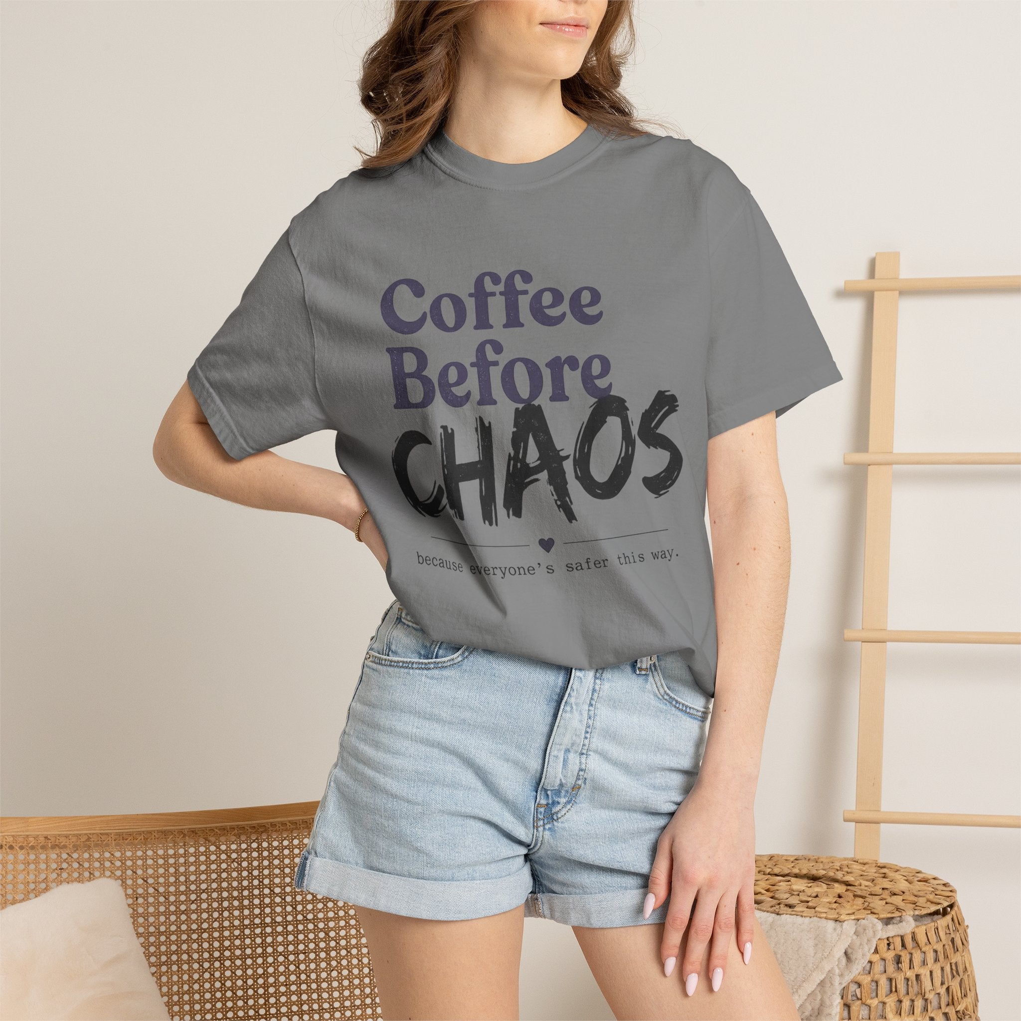 Coffee Before Chaos Tee