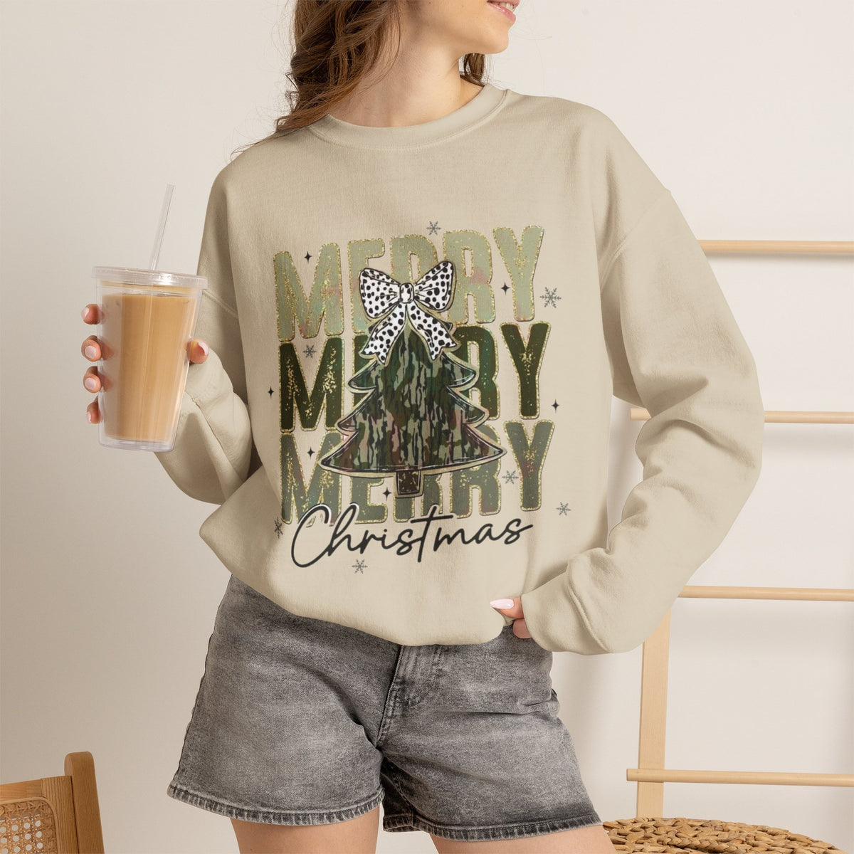 Camo Merry Christmas Sweatshirt