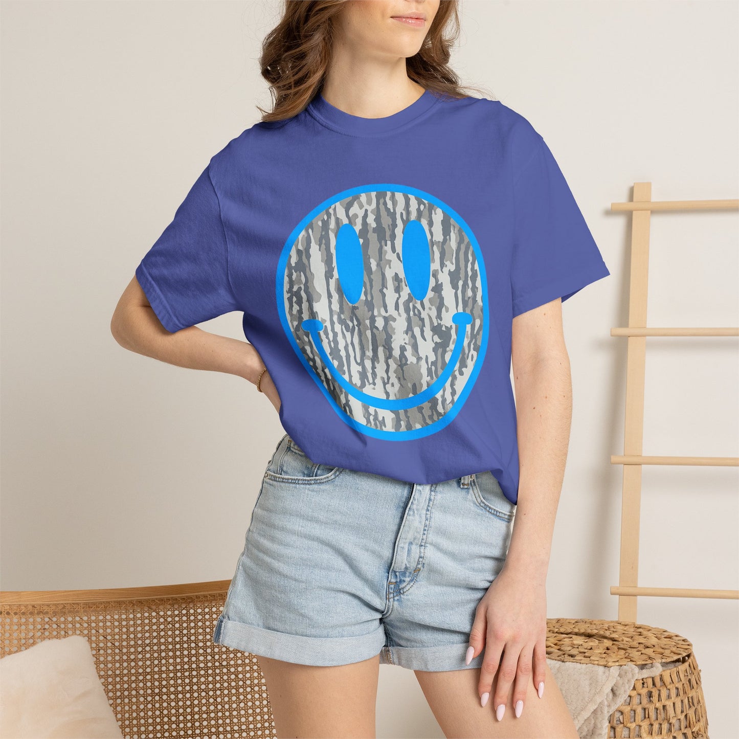 Camo Smile Graphic T-Shirt