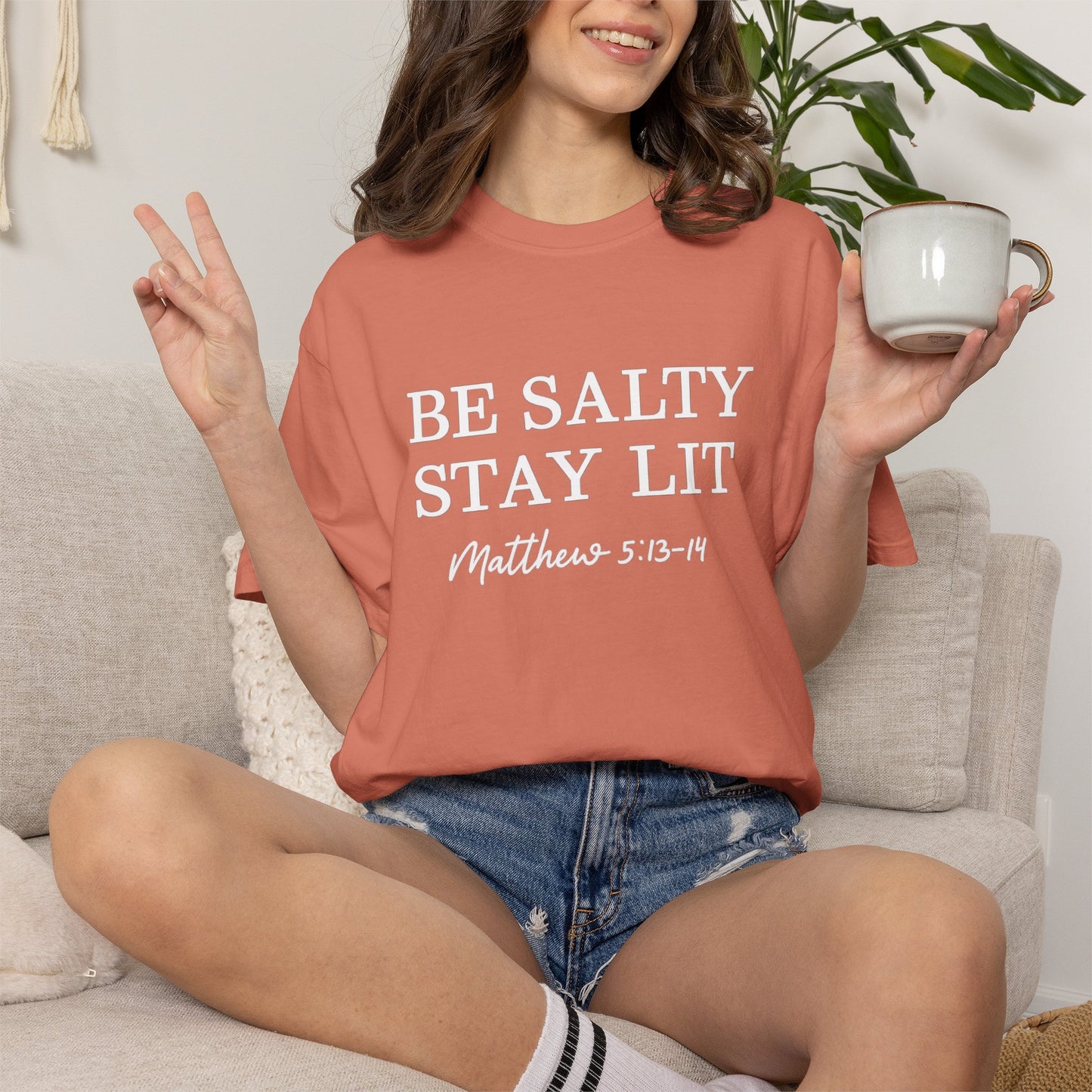 Be Salty Stay Lit T-Shirt — Matthew 5:13-14