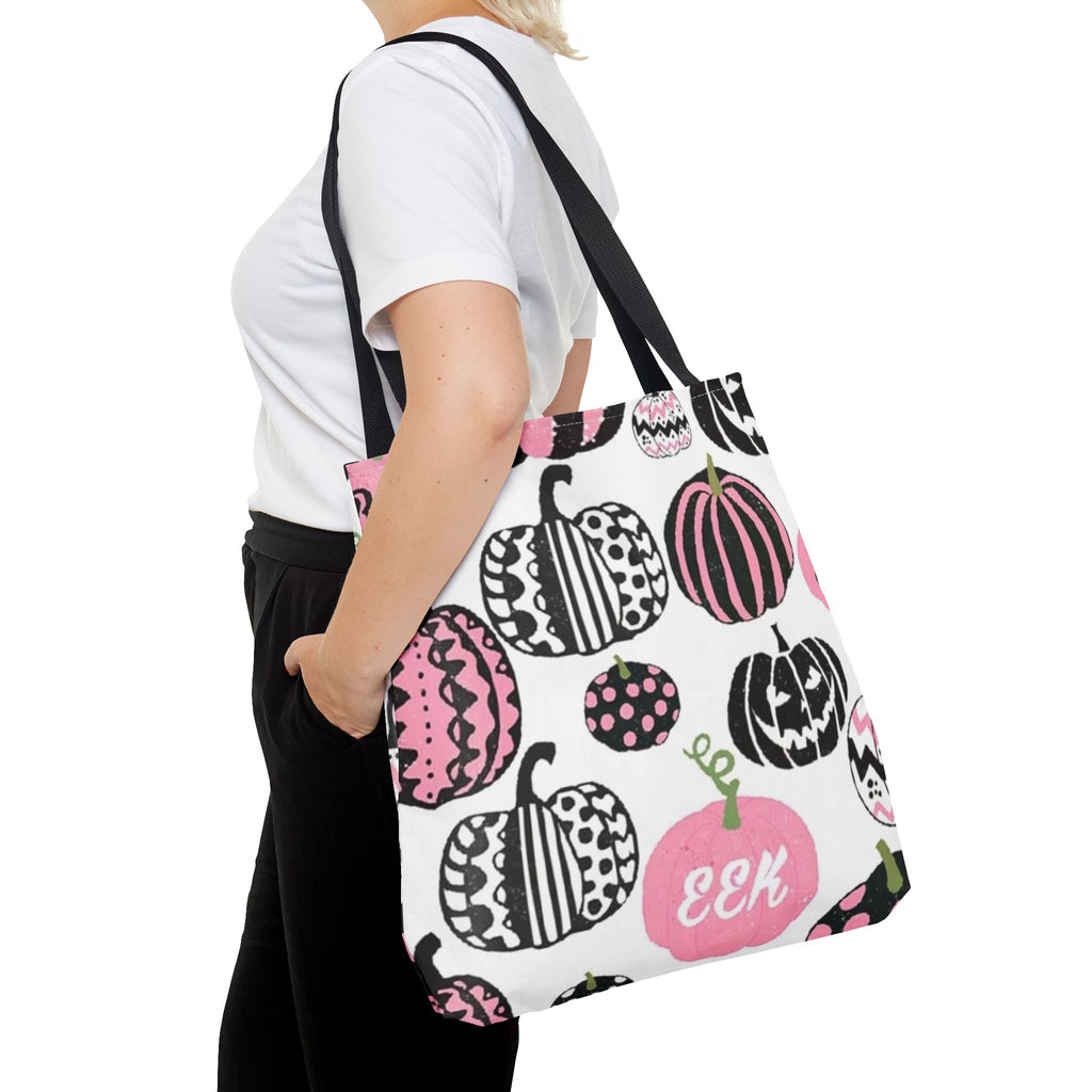 Pink pumpkin tote
