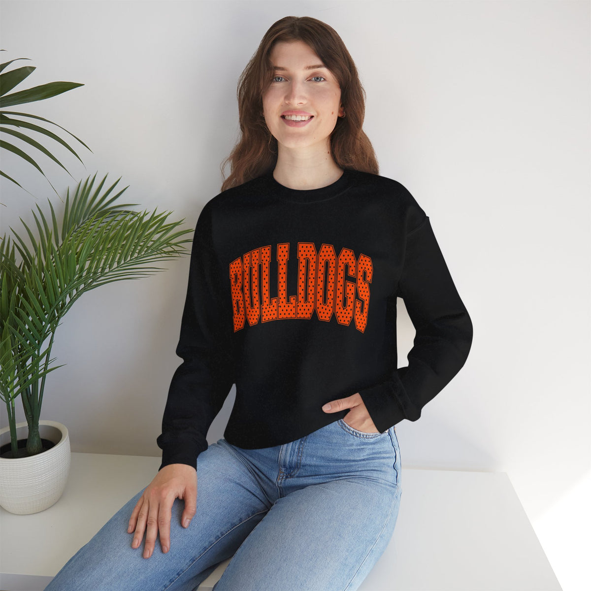 Lexington Bulldogs polka dot sweater
