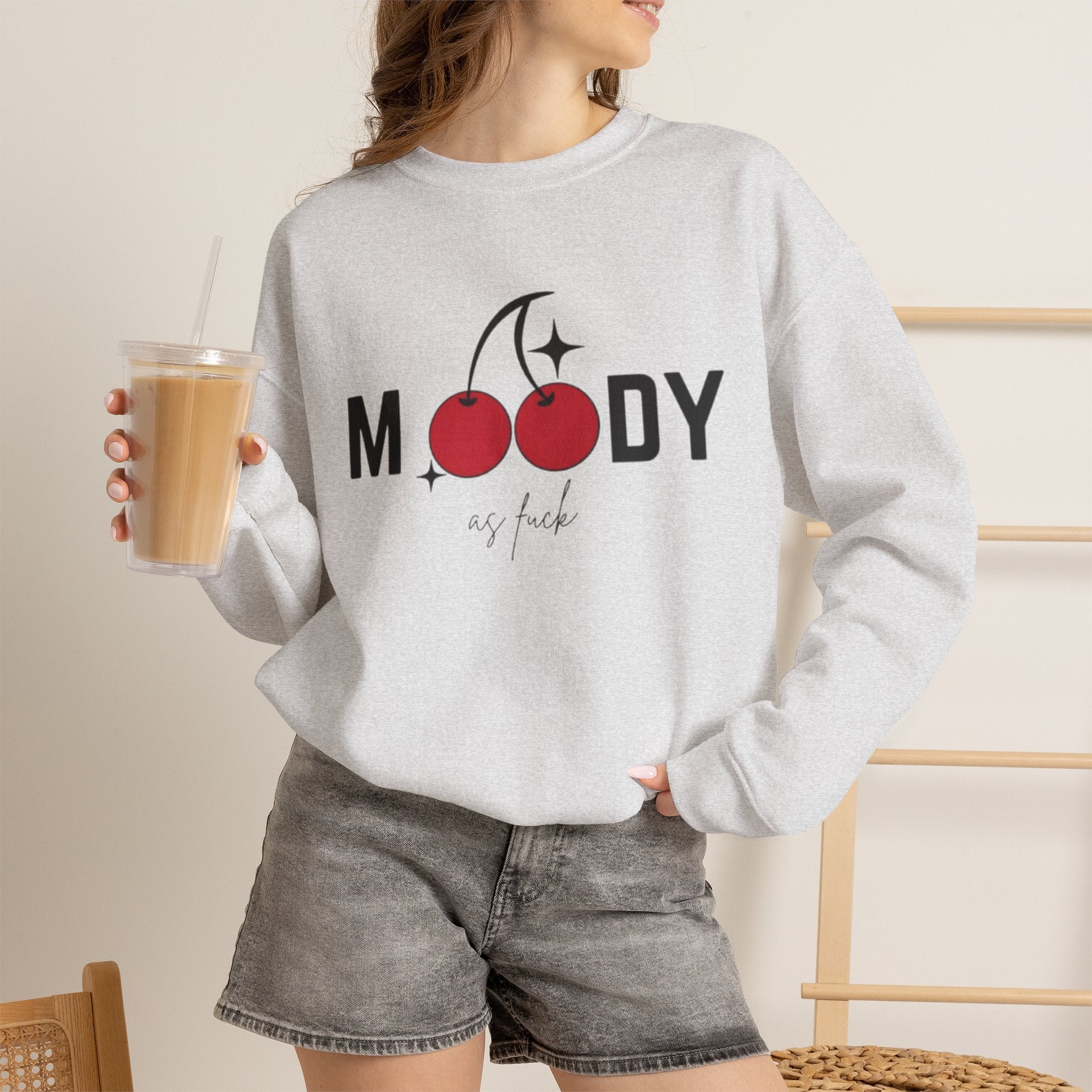 'Moody as F***' Graphic Sweatshirt