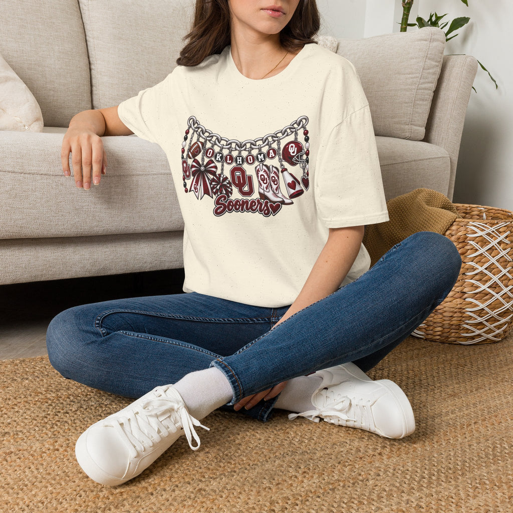 Sooner necklace tee