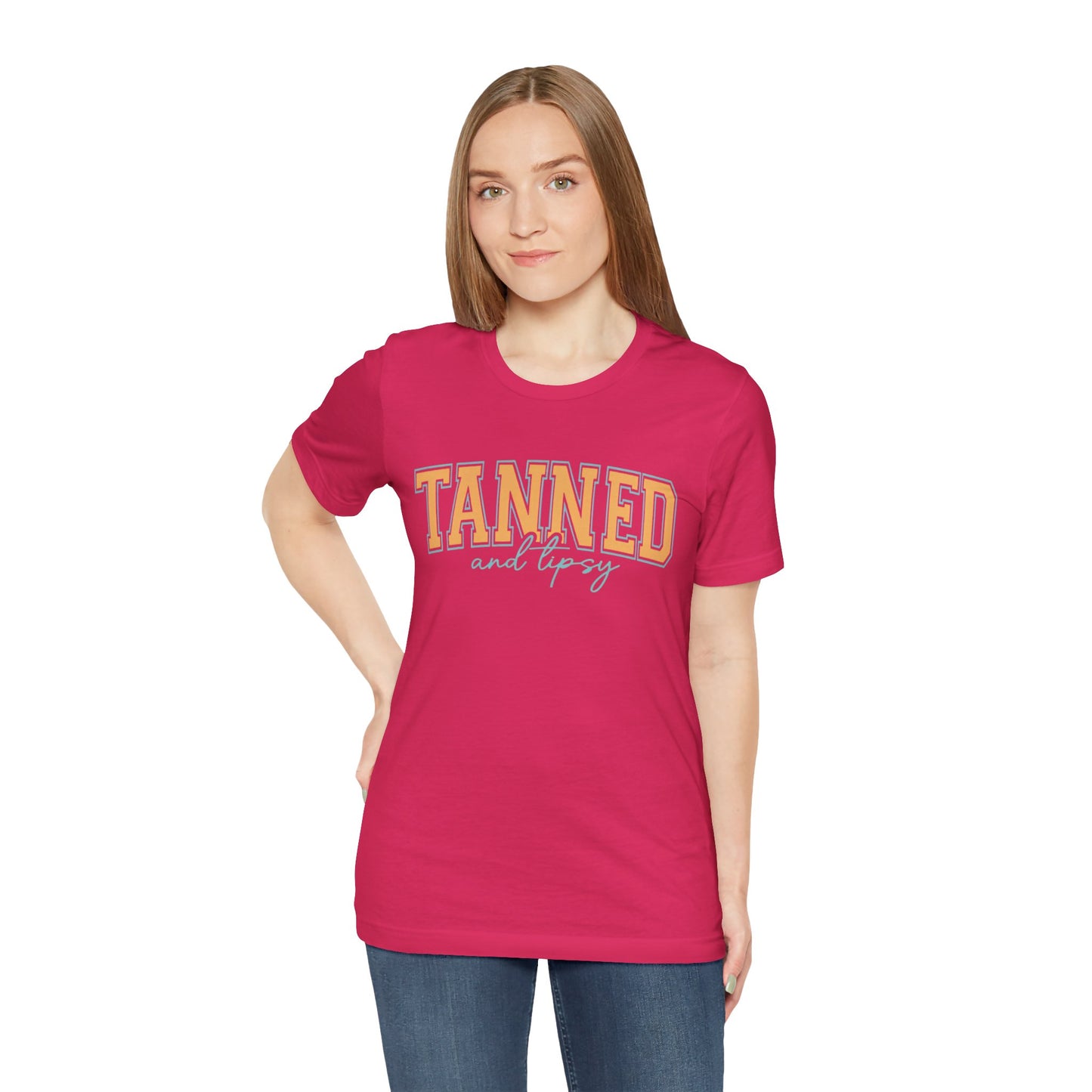 "Tanned and Tipsy" Beach Vibe Graphic Tee