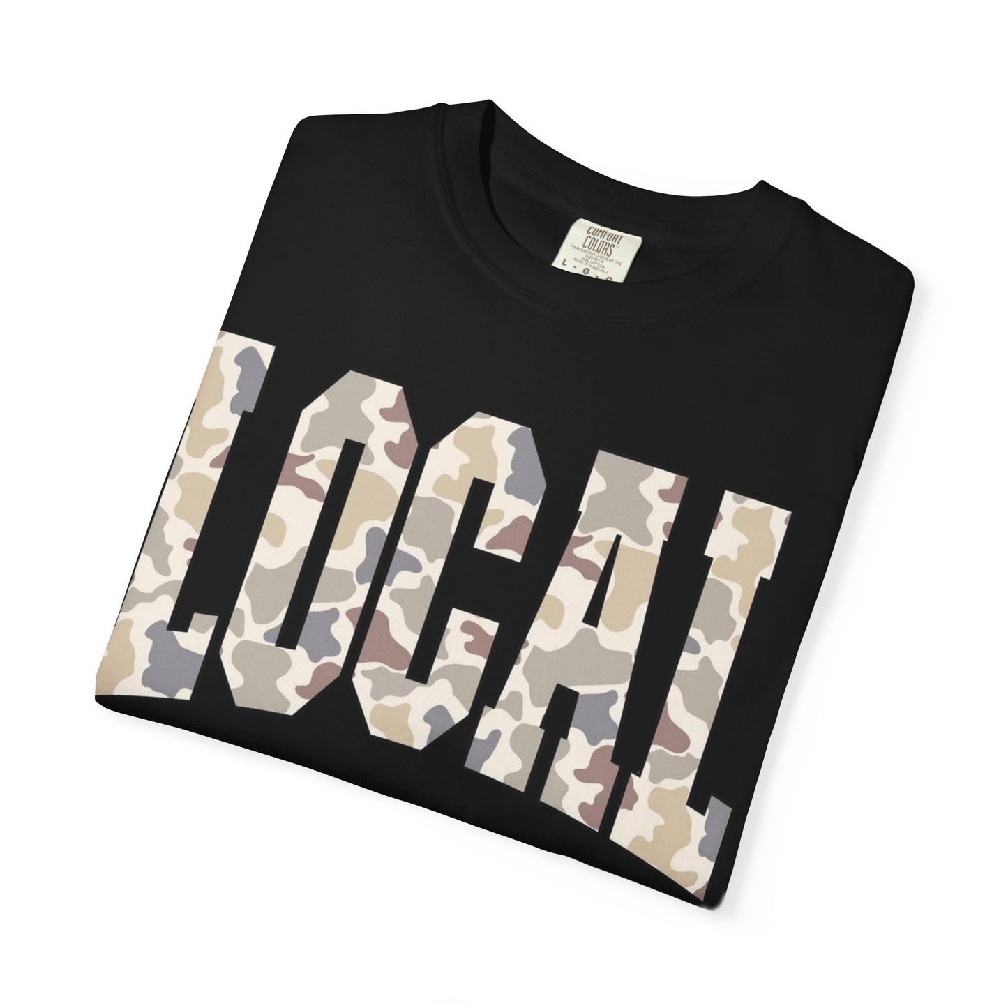 Local camo graphic tee
