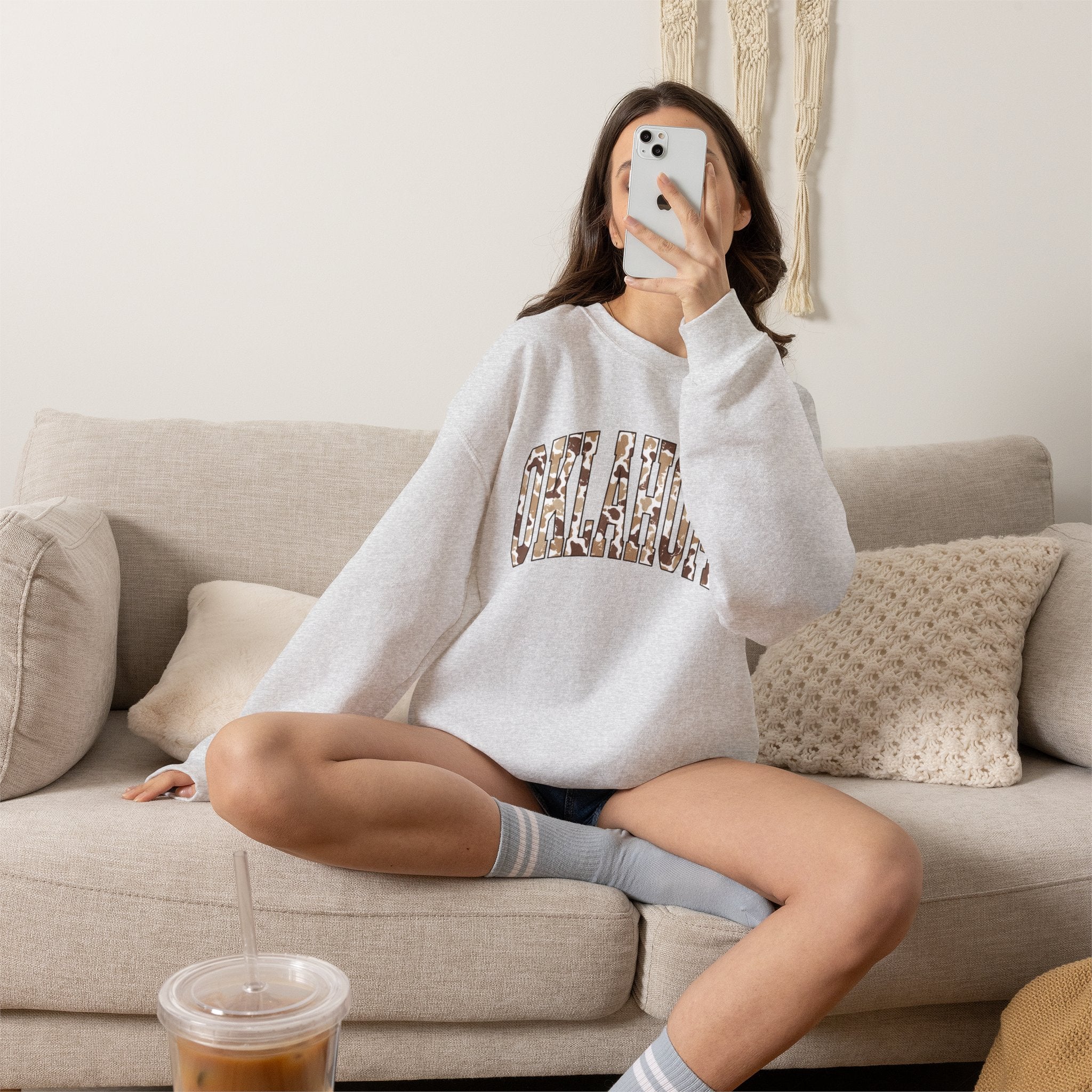 Oklahoma Camo Crewneck Sweatshirt