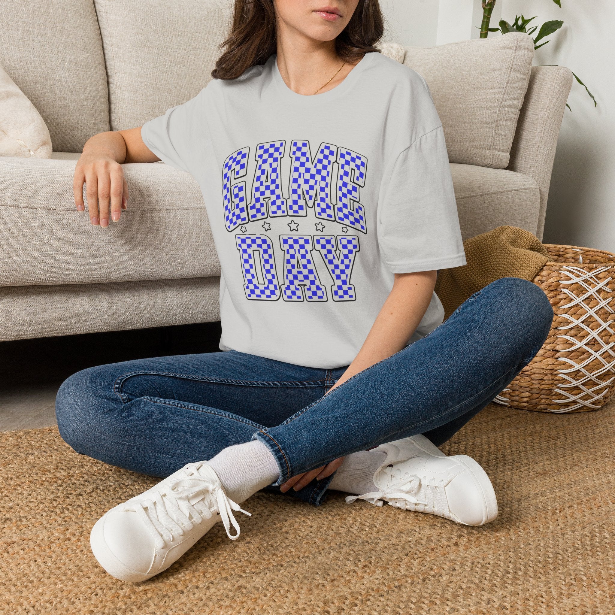 Retro Checkered Sports Tee