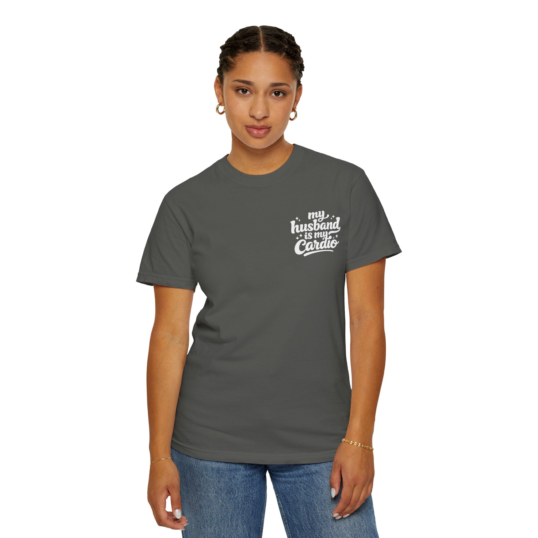 My husband is my cardio tee