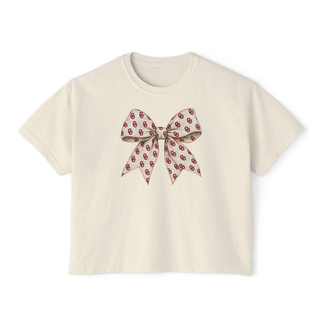 Cute Bow OU  Women's Boxy Tee