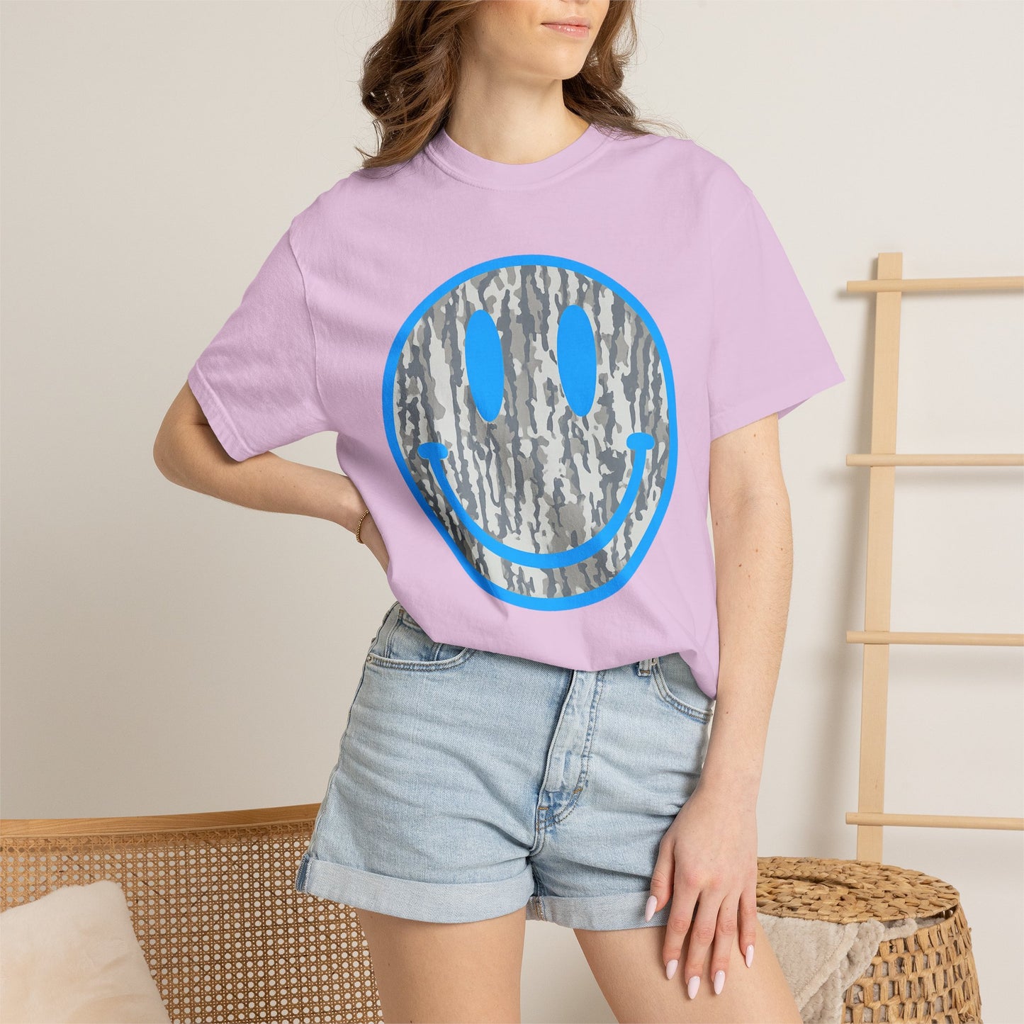 Camo Smile Graphic T-Shirt