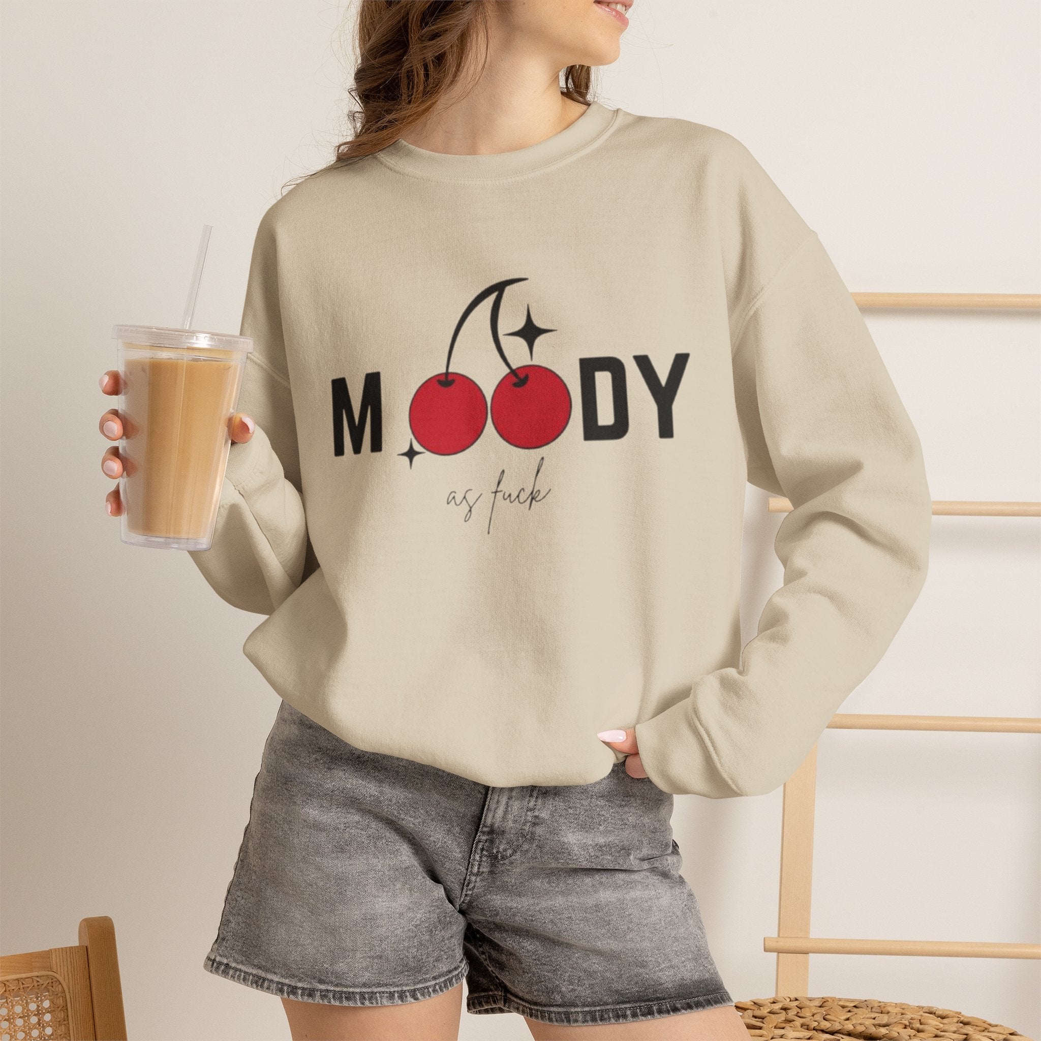 'Moody as F***' Graphic Sweatshirt