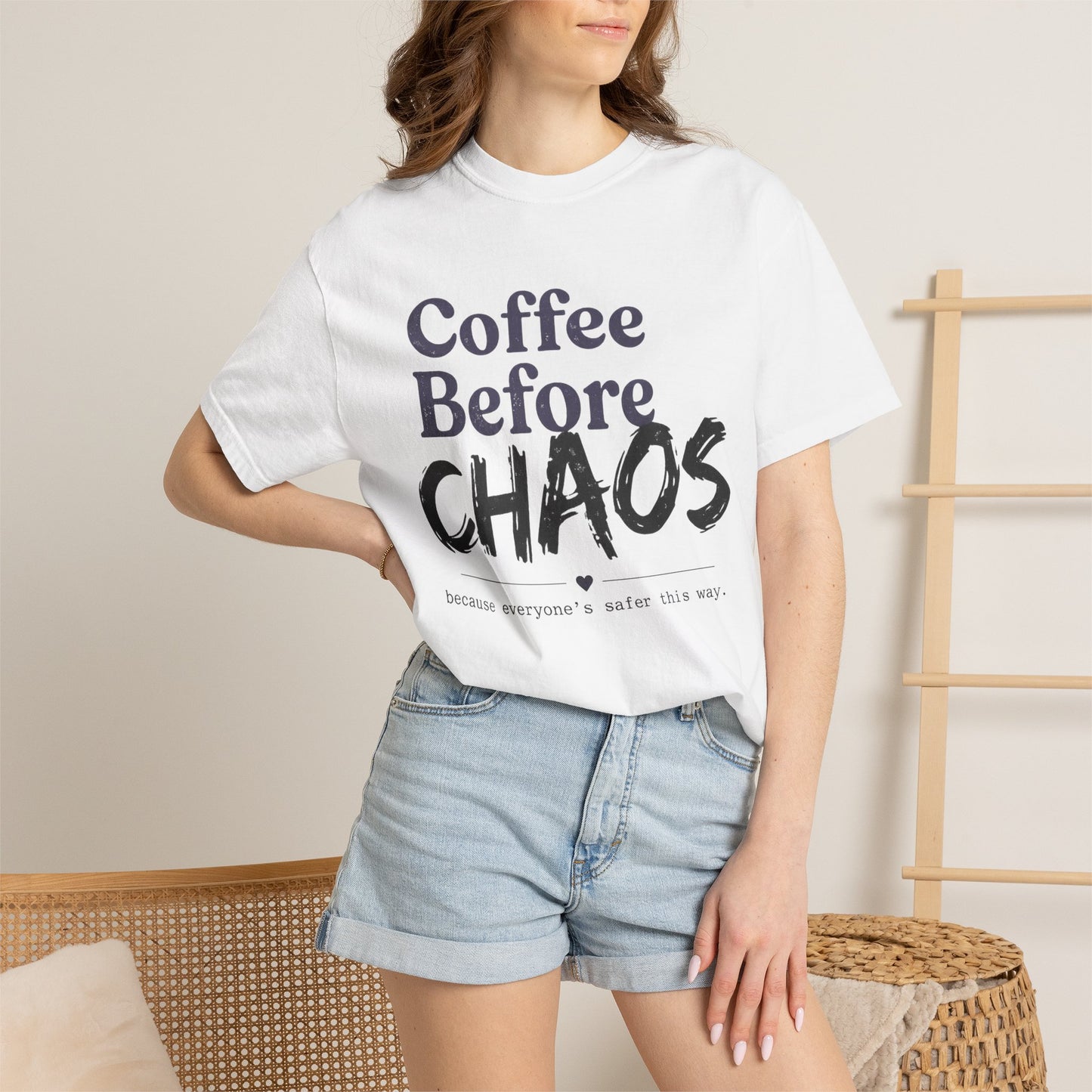 Coffee Before Chaos Tee