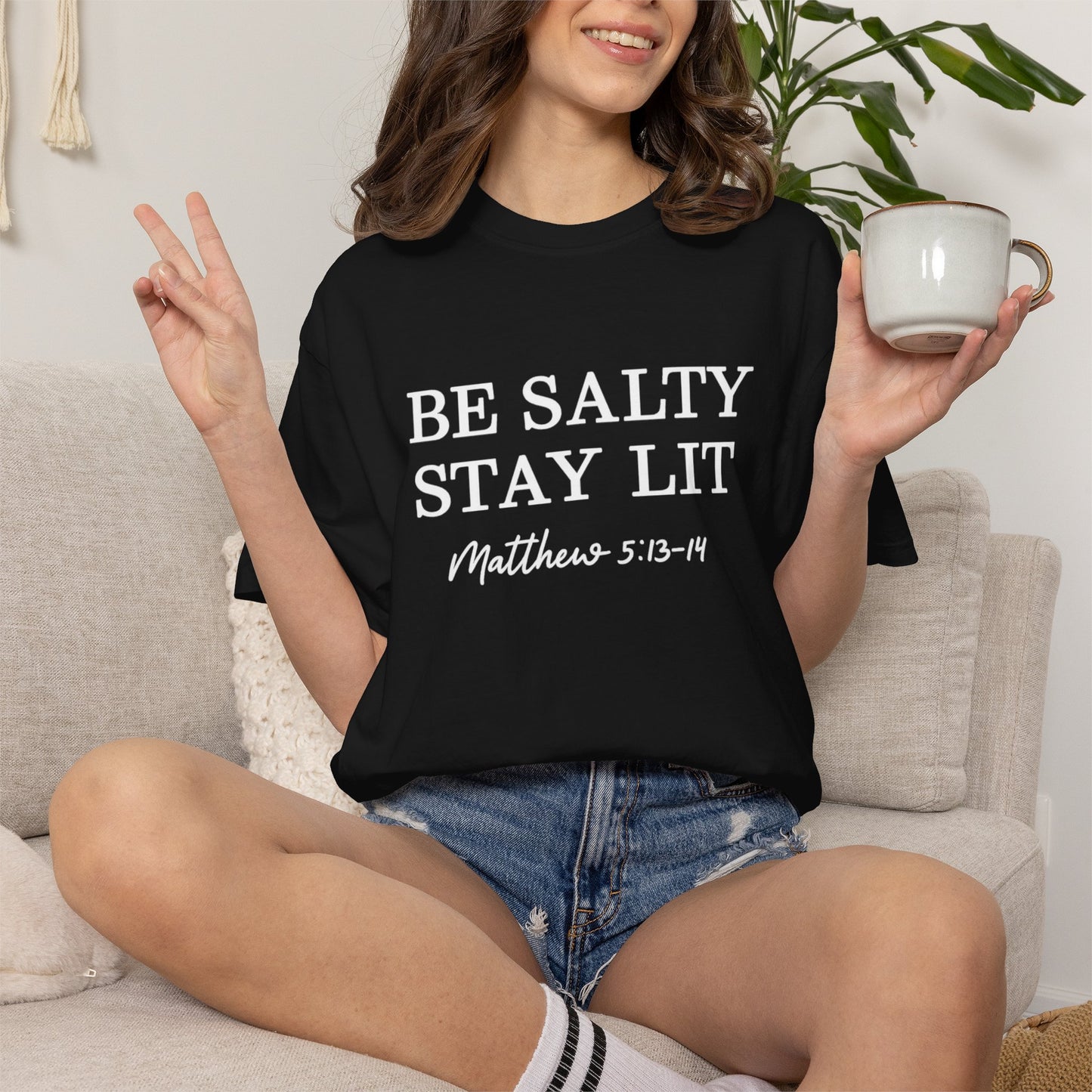 Be Salty Stay Lit T-Shirt — Matthew 5:13-14
