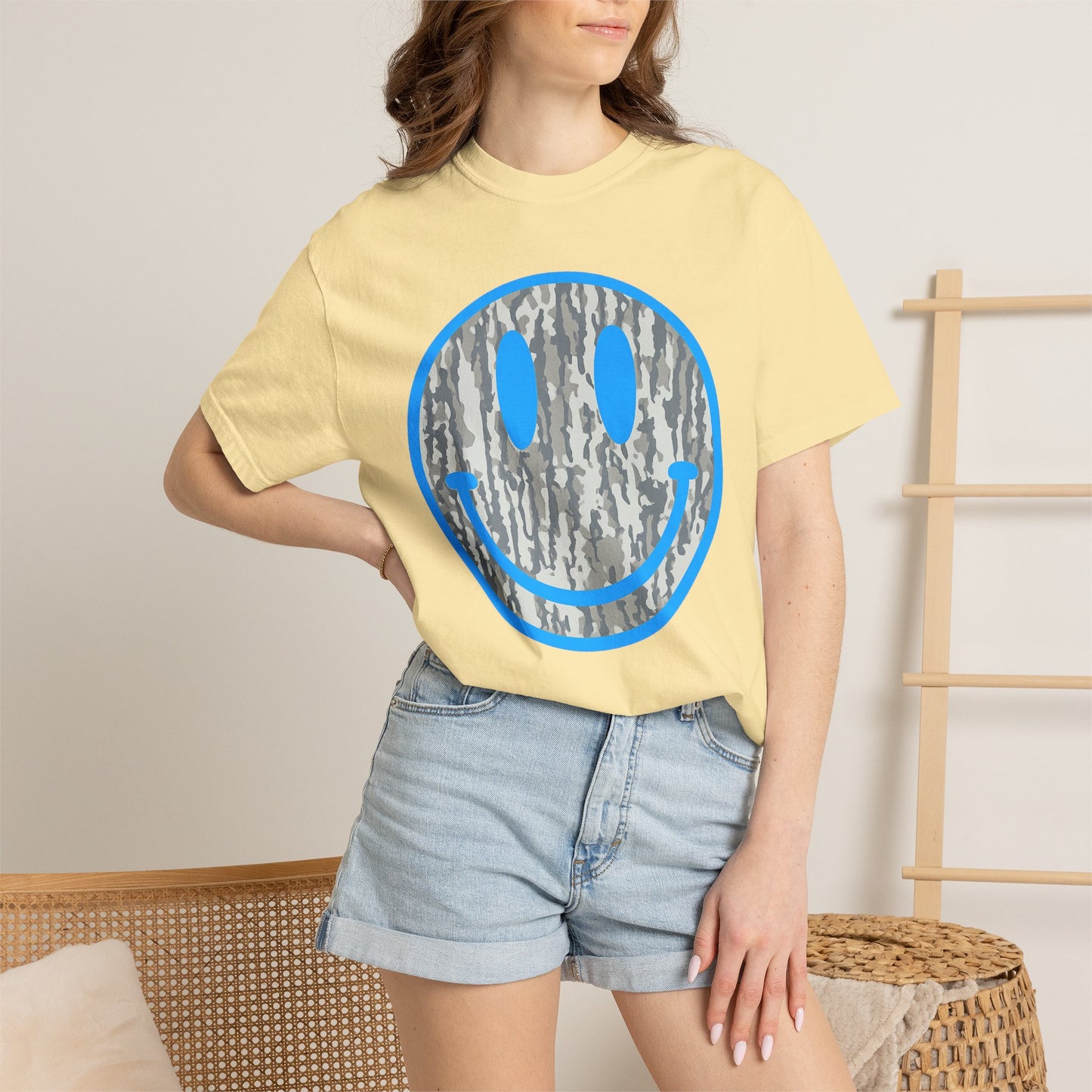 Camo Smile Graphic T-Shirt