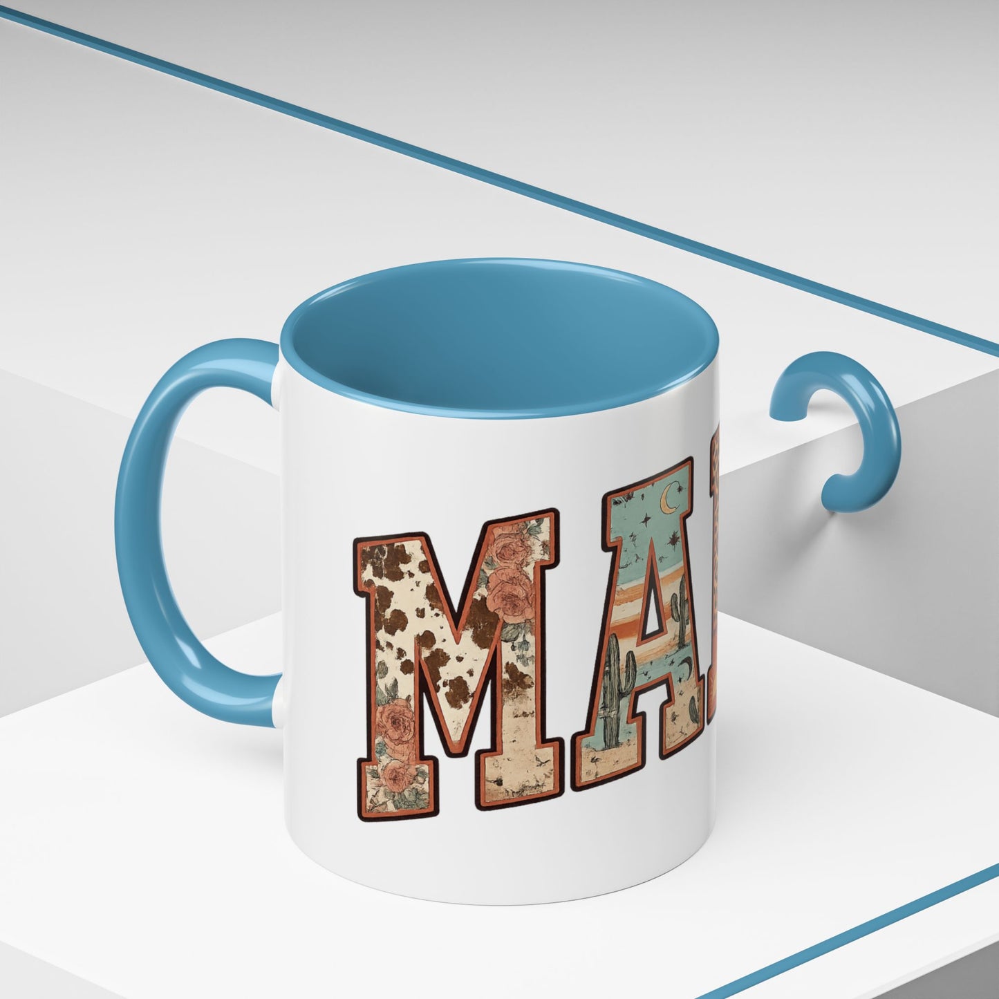 Mama Floral Leopard Accent Coffee Mug (11/15oz)