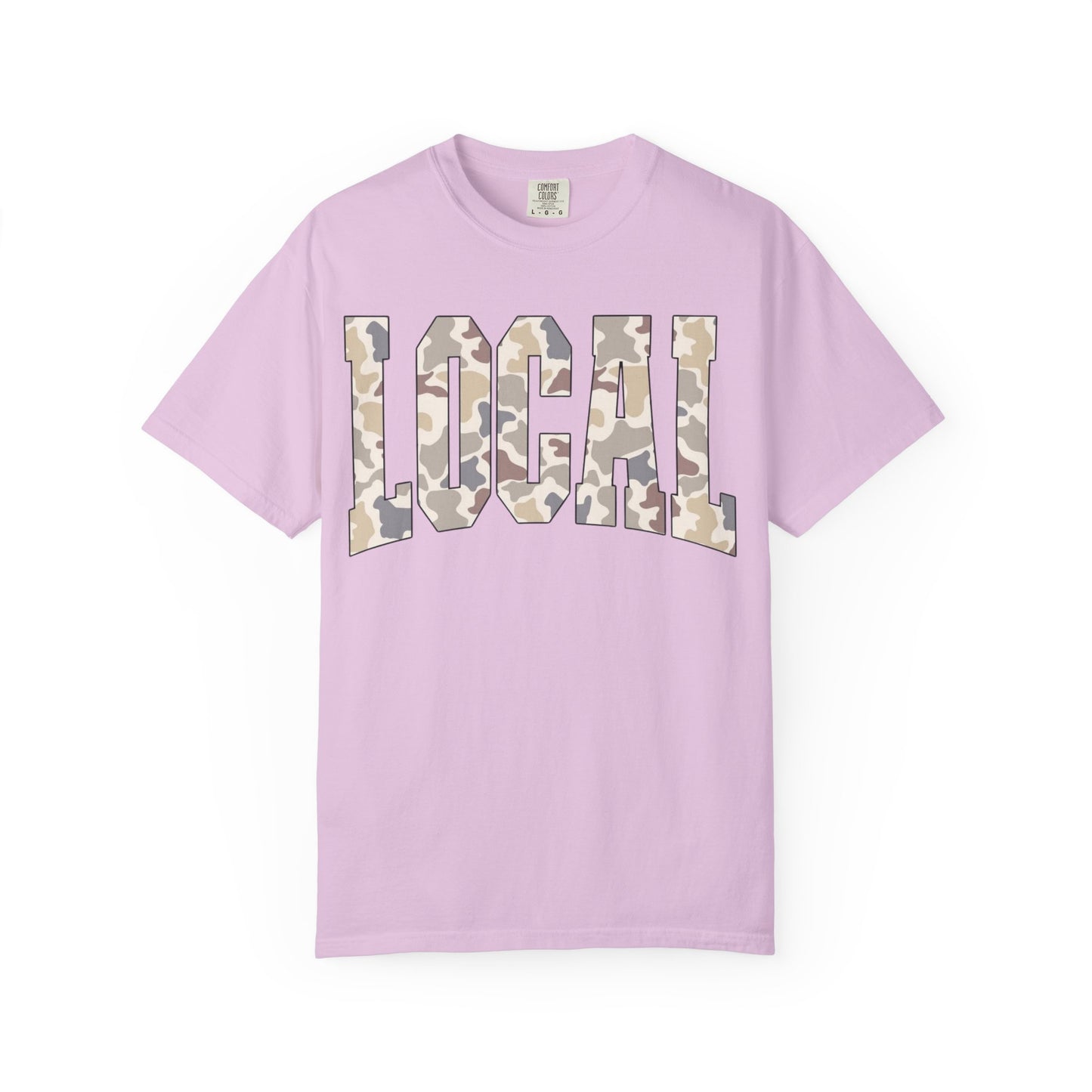 Local camo graphic tee