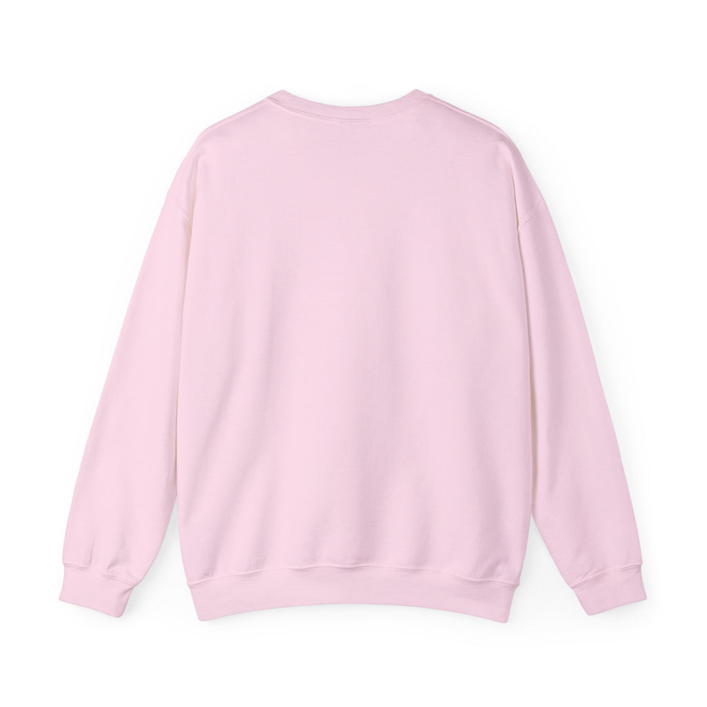 Crewneck Sweatshirt — “I’m Nicer Than My Face Looks” Pink Checker Star Design