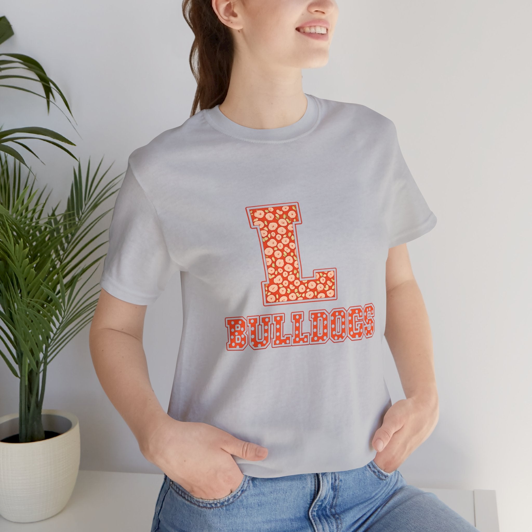 Lex Bulldogs Flower Print Tee