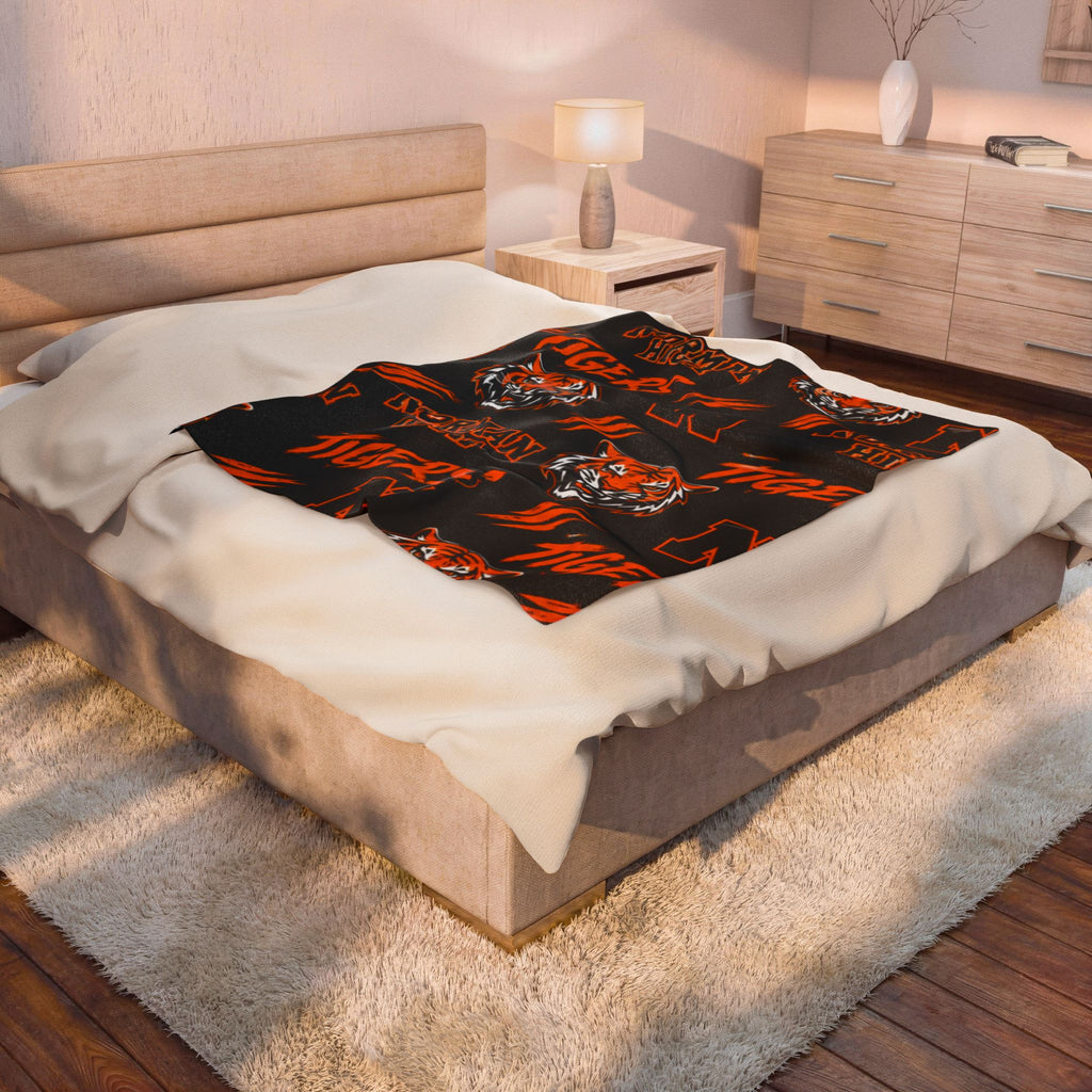 Norman High Tigers Plush Blanket