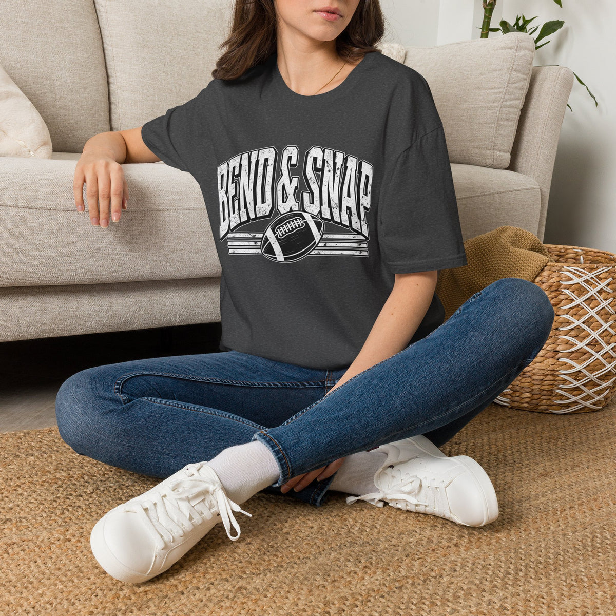 Bend & snap football tee