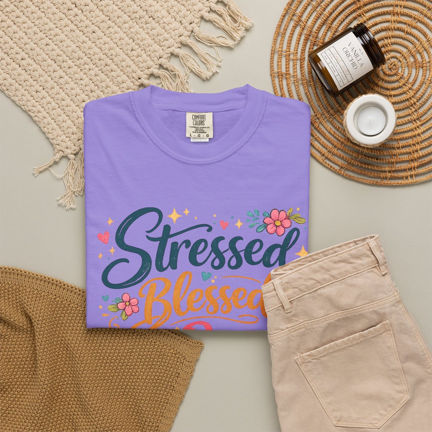 Stressed Blessed & A Pure Mess Tee