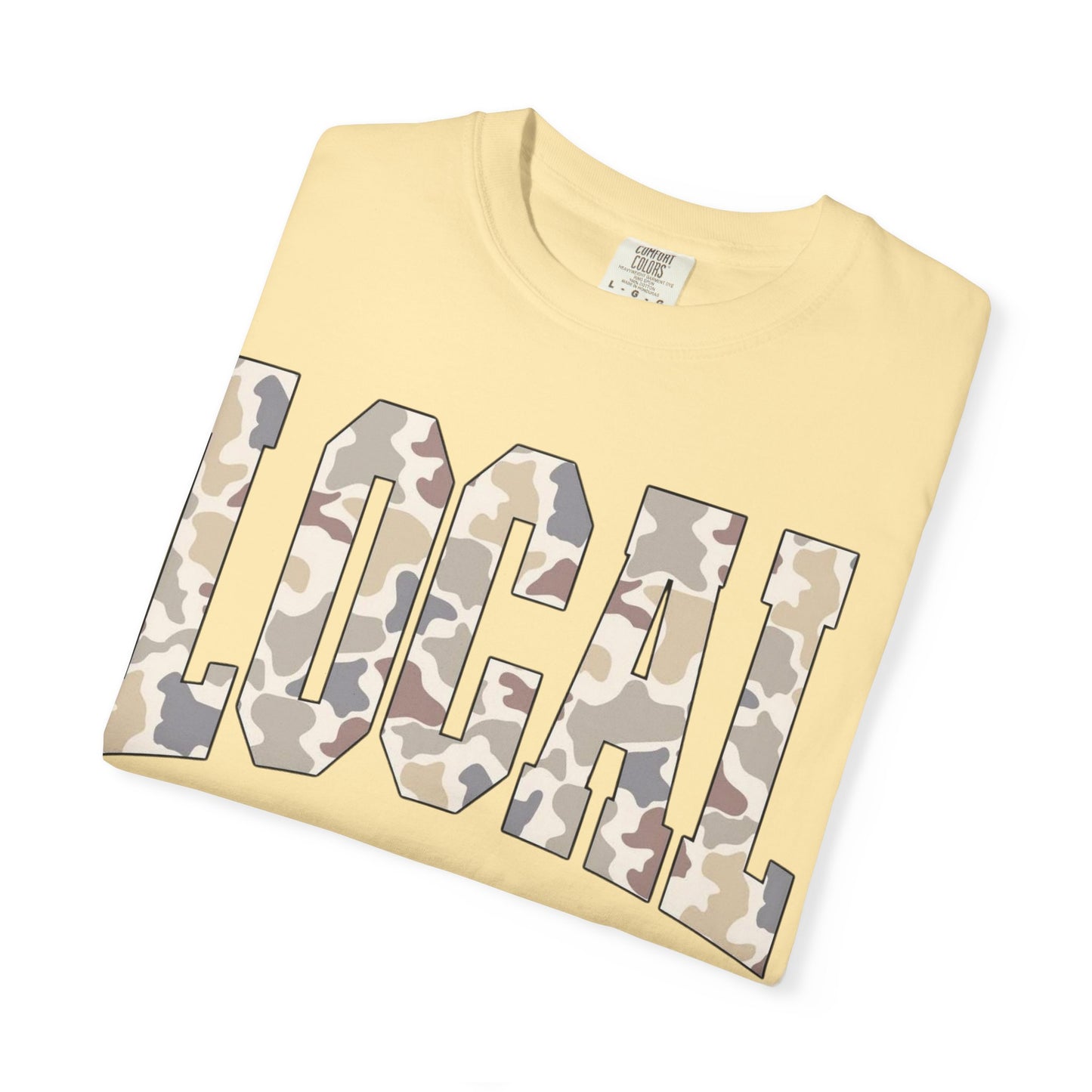 Local camo graphic tee