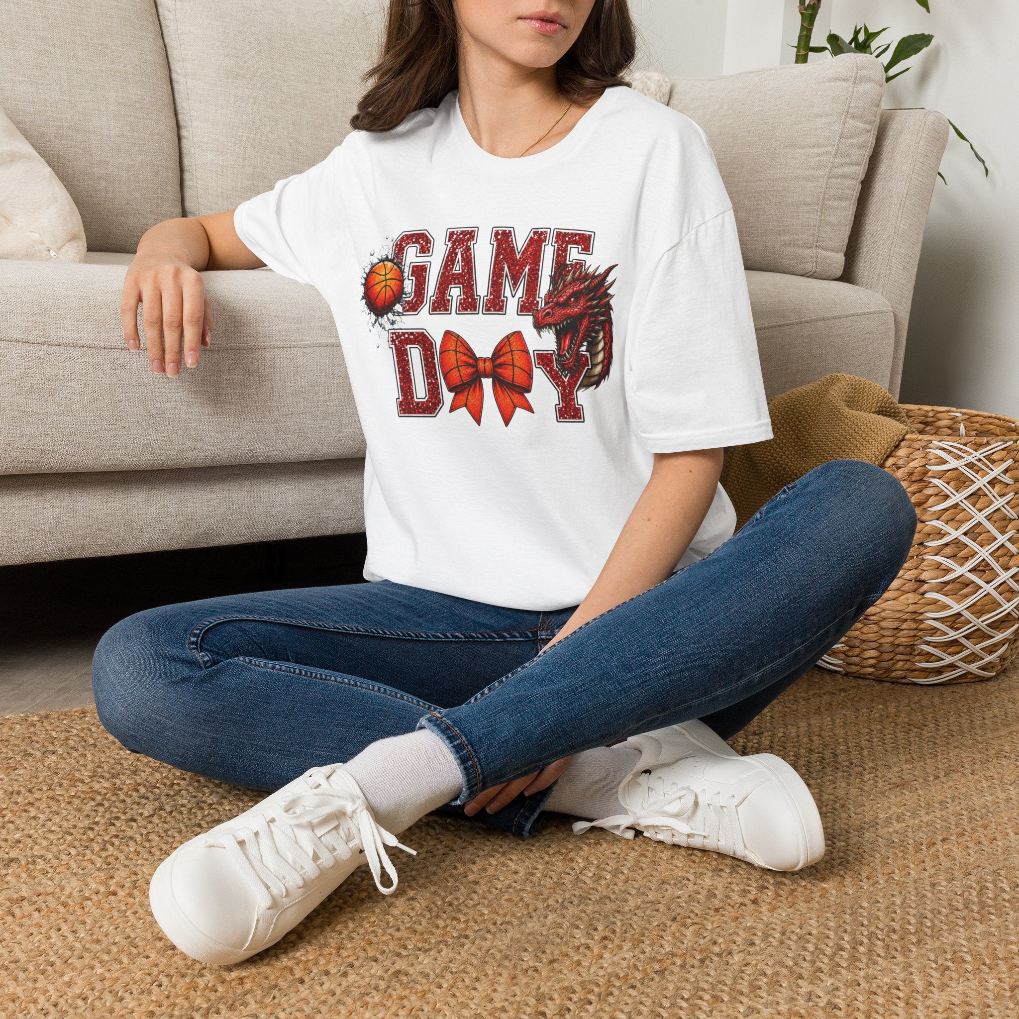 Game Day Basketball Dragon T-Shirt