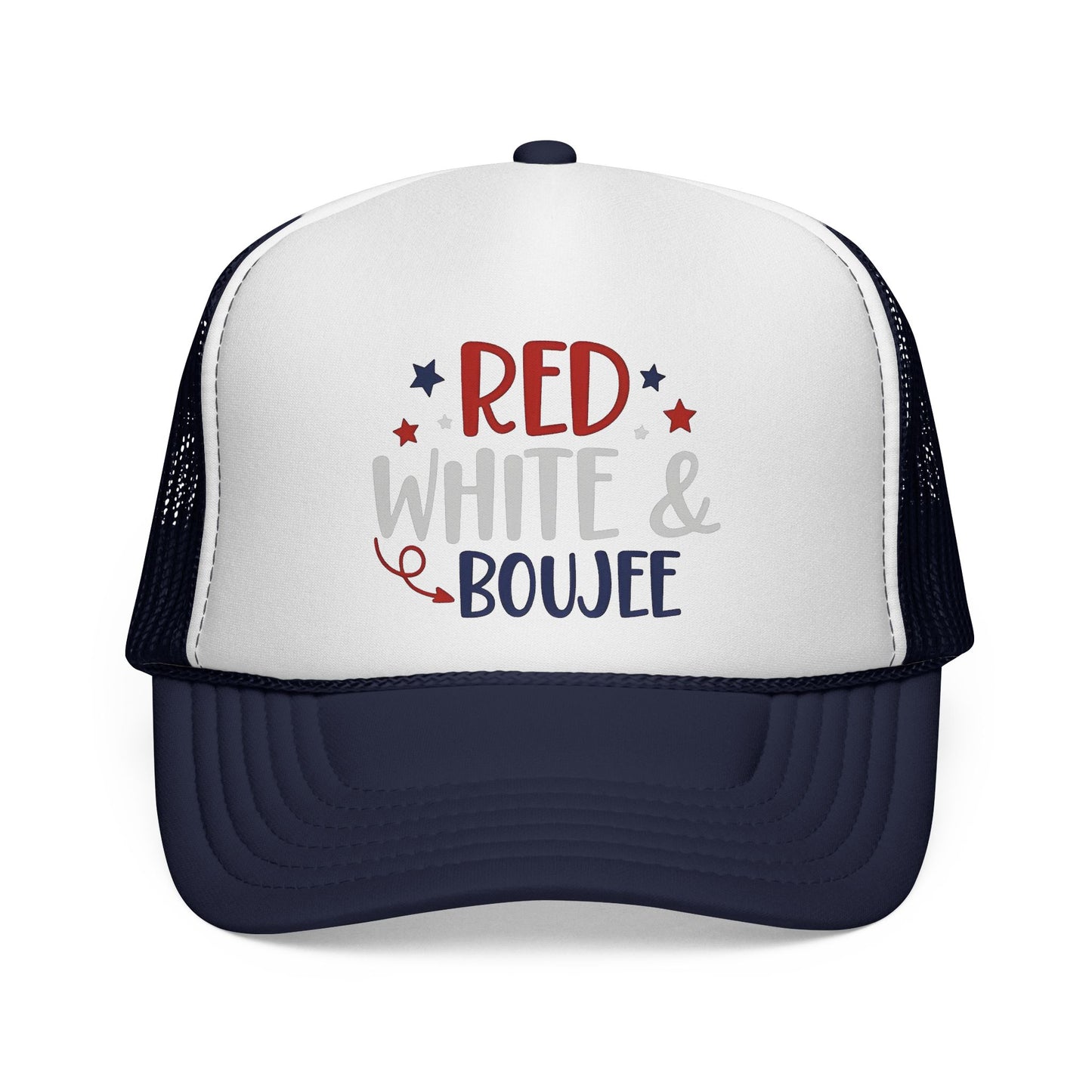 "Red White & Boujee" Patriotic 4th of July Mesh Hat