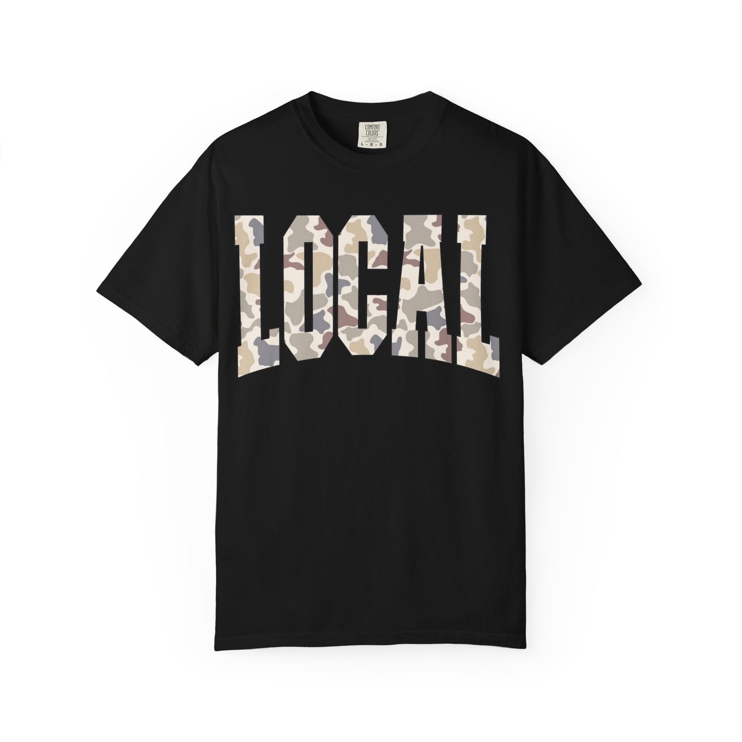 Local camo graphic tee