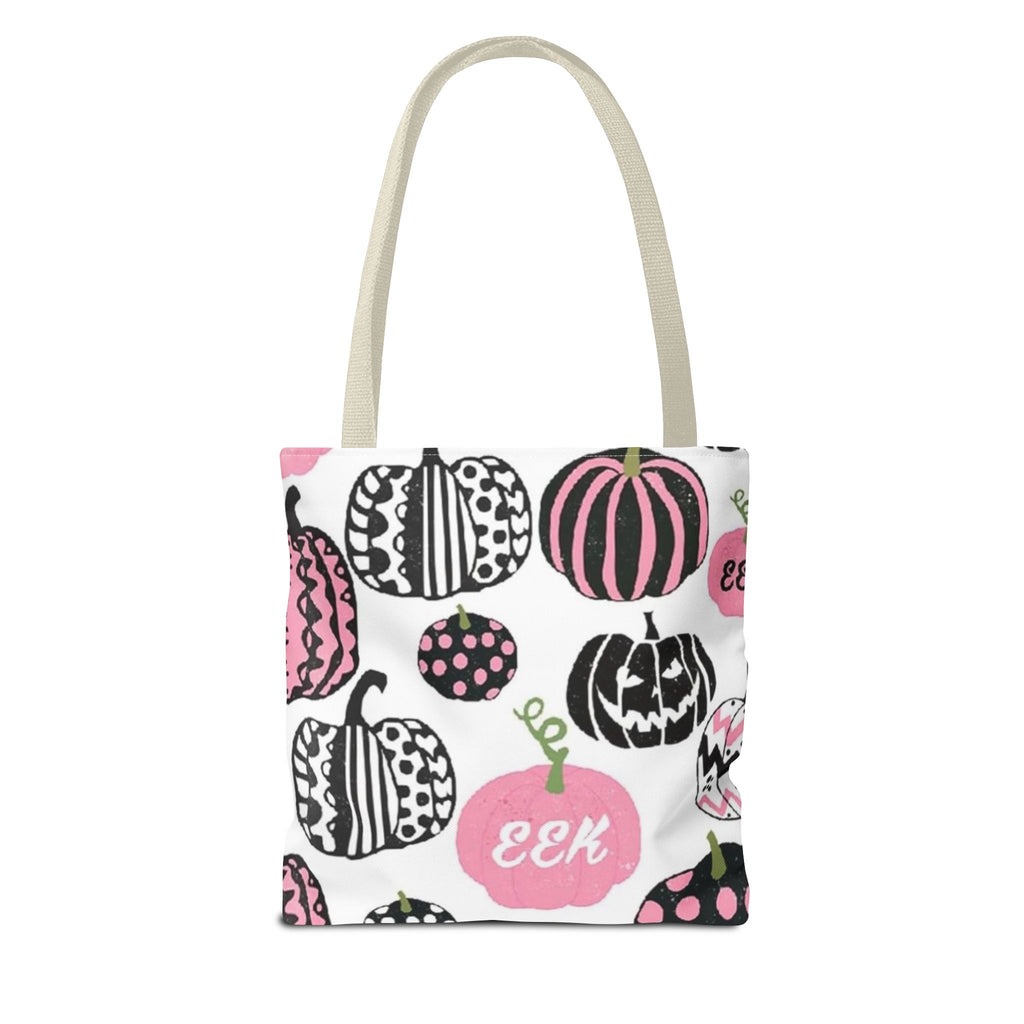 Pink pumpkin tote