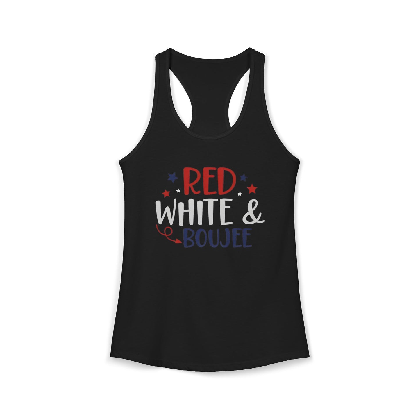 Red, White & Boujee Racerback Tank