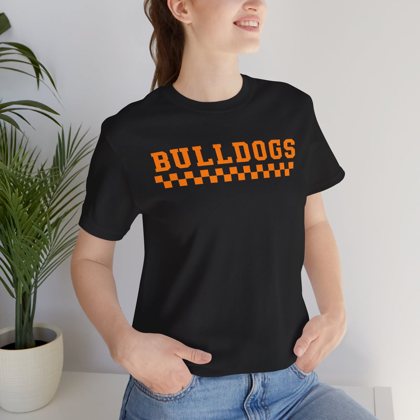 Bulldogs Retro Checker Tee