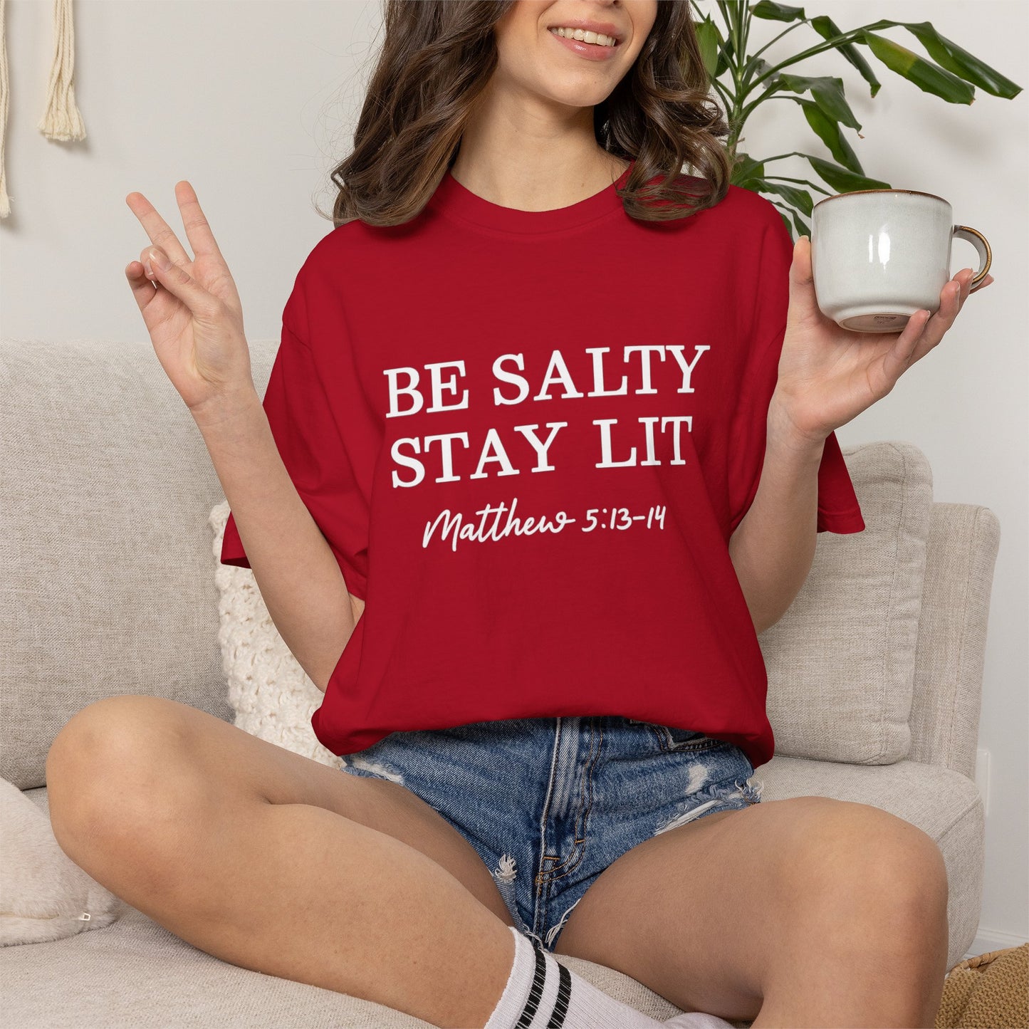 Be Salty Stay Lit T-Shirt — Matthew 5:13-14