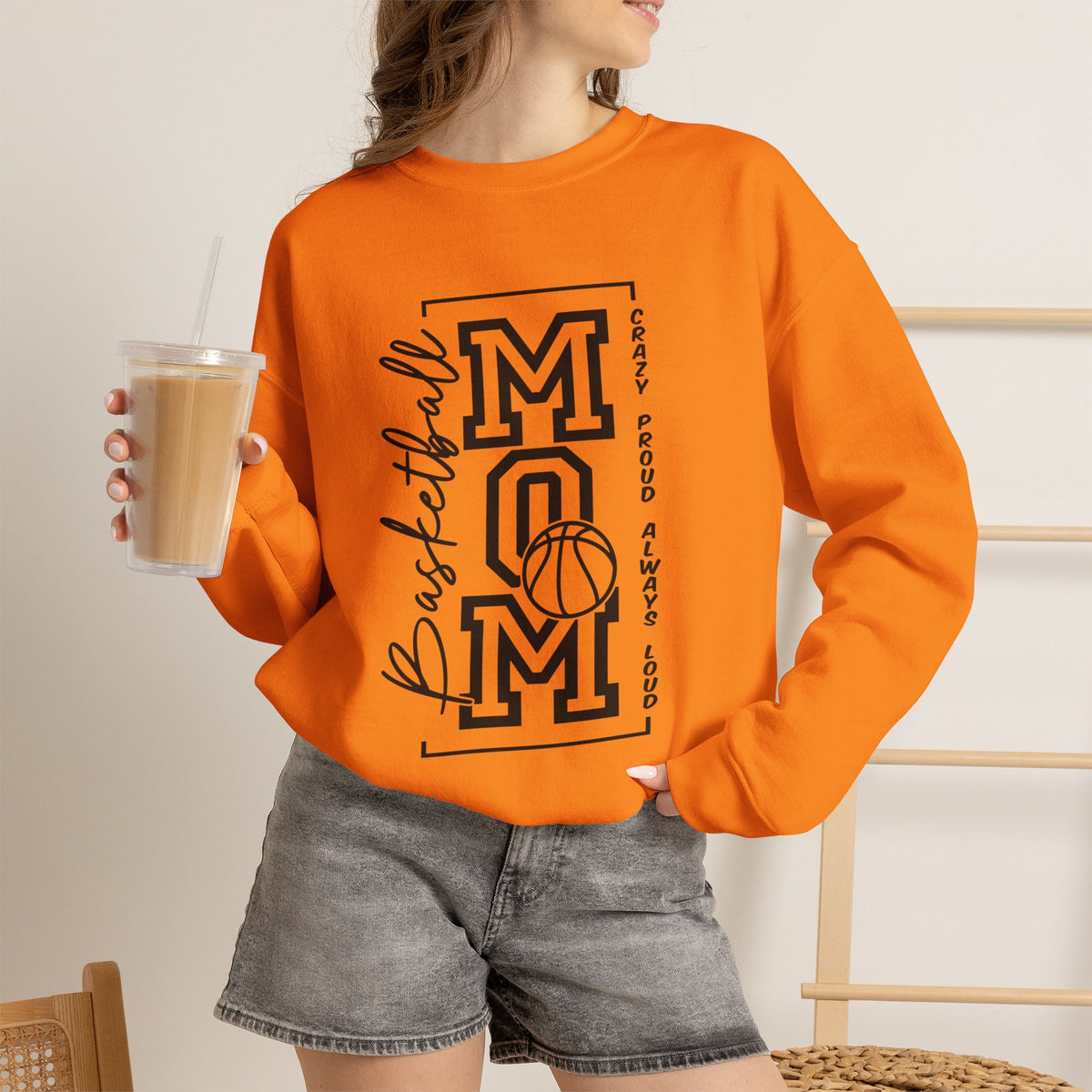Basketball Mom Crazy Proud  Sweatshirt