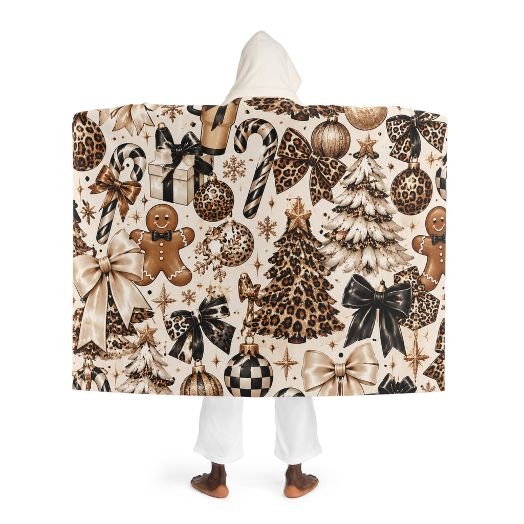 Hooded Sherpa Fleece Blanket