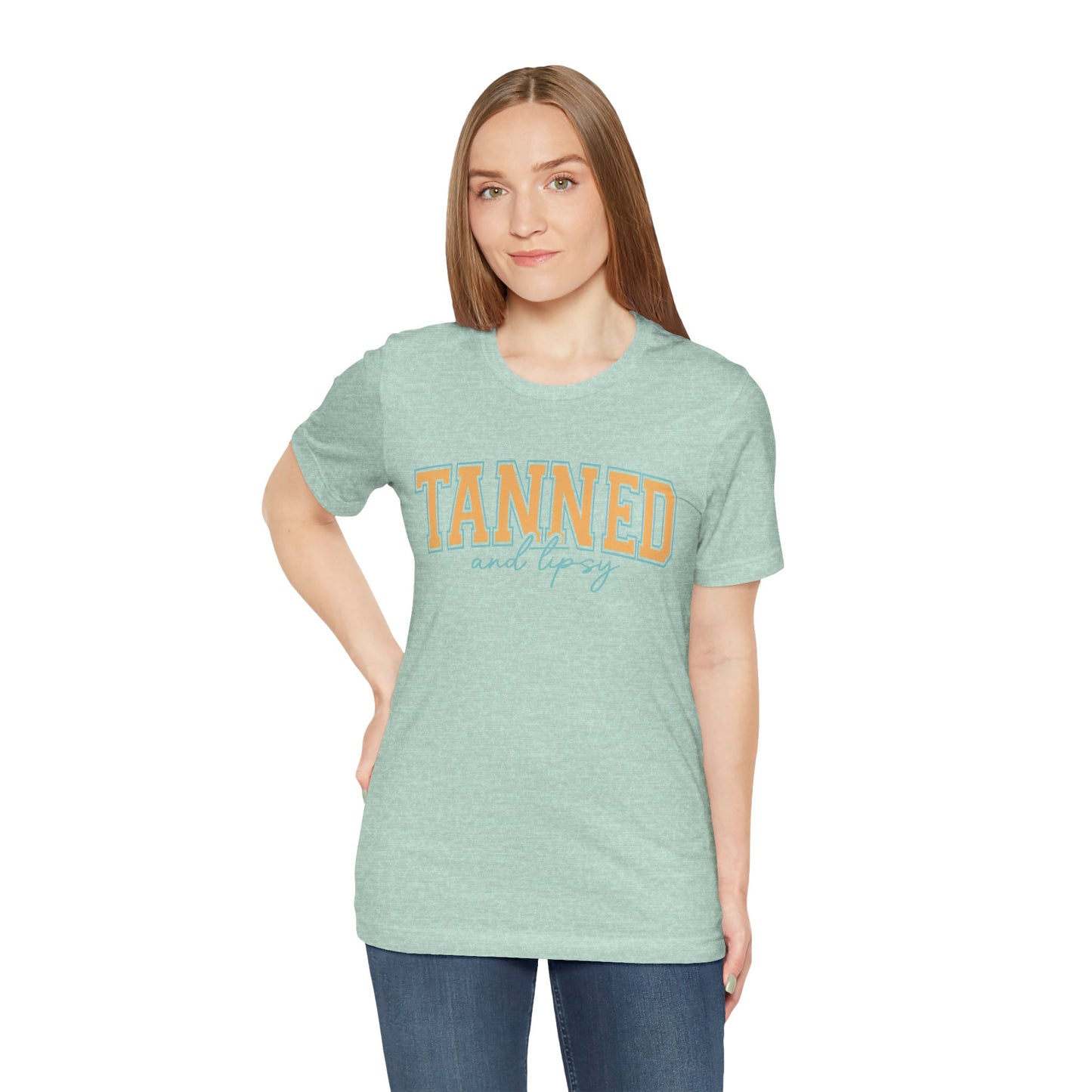 "Tanned and Tipsy" Beach Vibe Graphic Tee