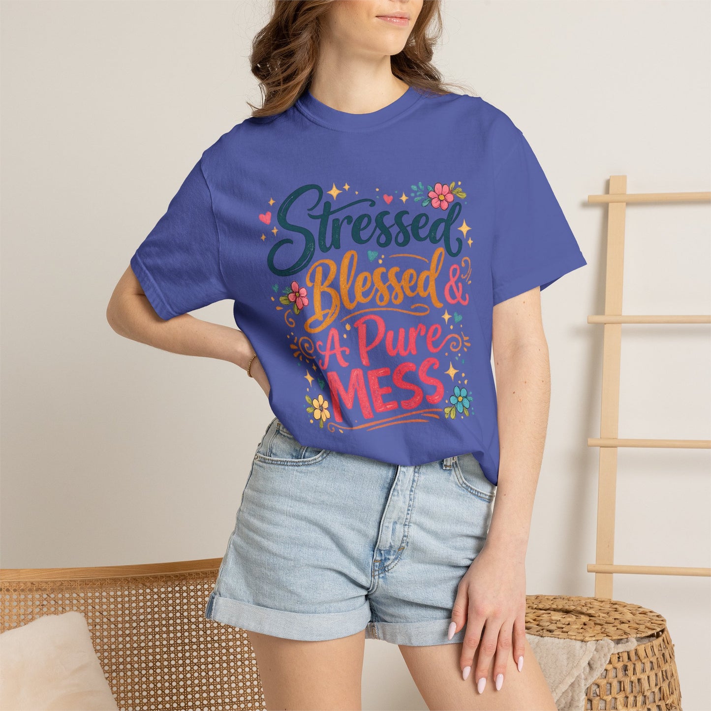 Stressed Blessed & A Pure Mess Tee