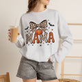 Mama Leopard Pumpkin Crewneck Sweatshirt