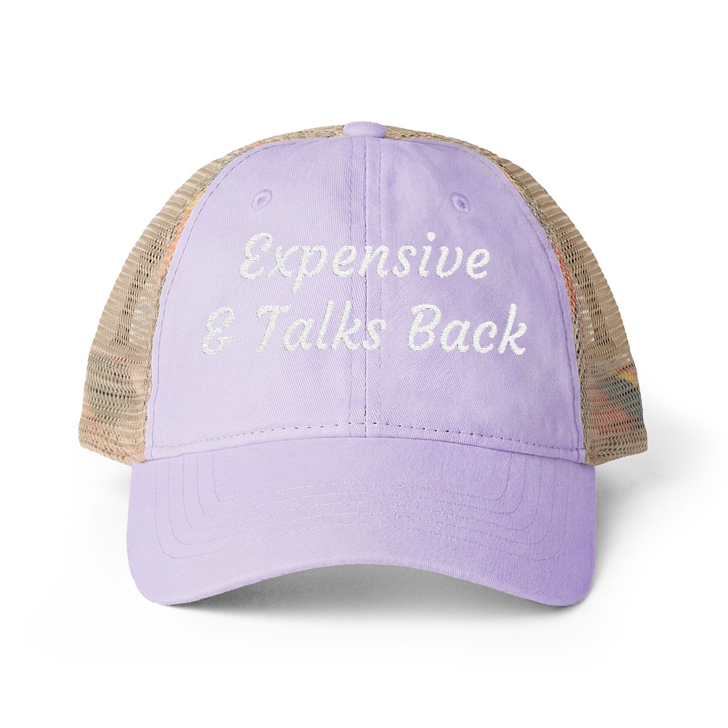 Expensive & Talks Back Mesh-Back Cap