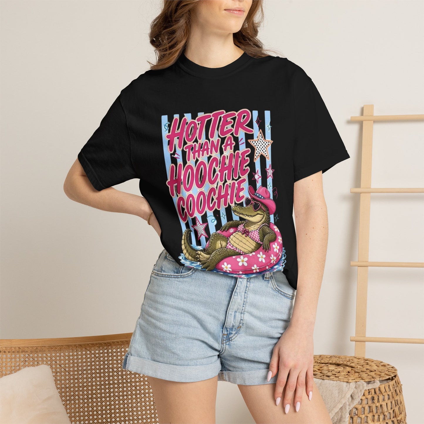Hotter than A hoochie coochie graphic tee