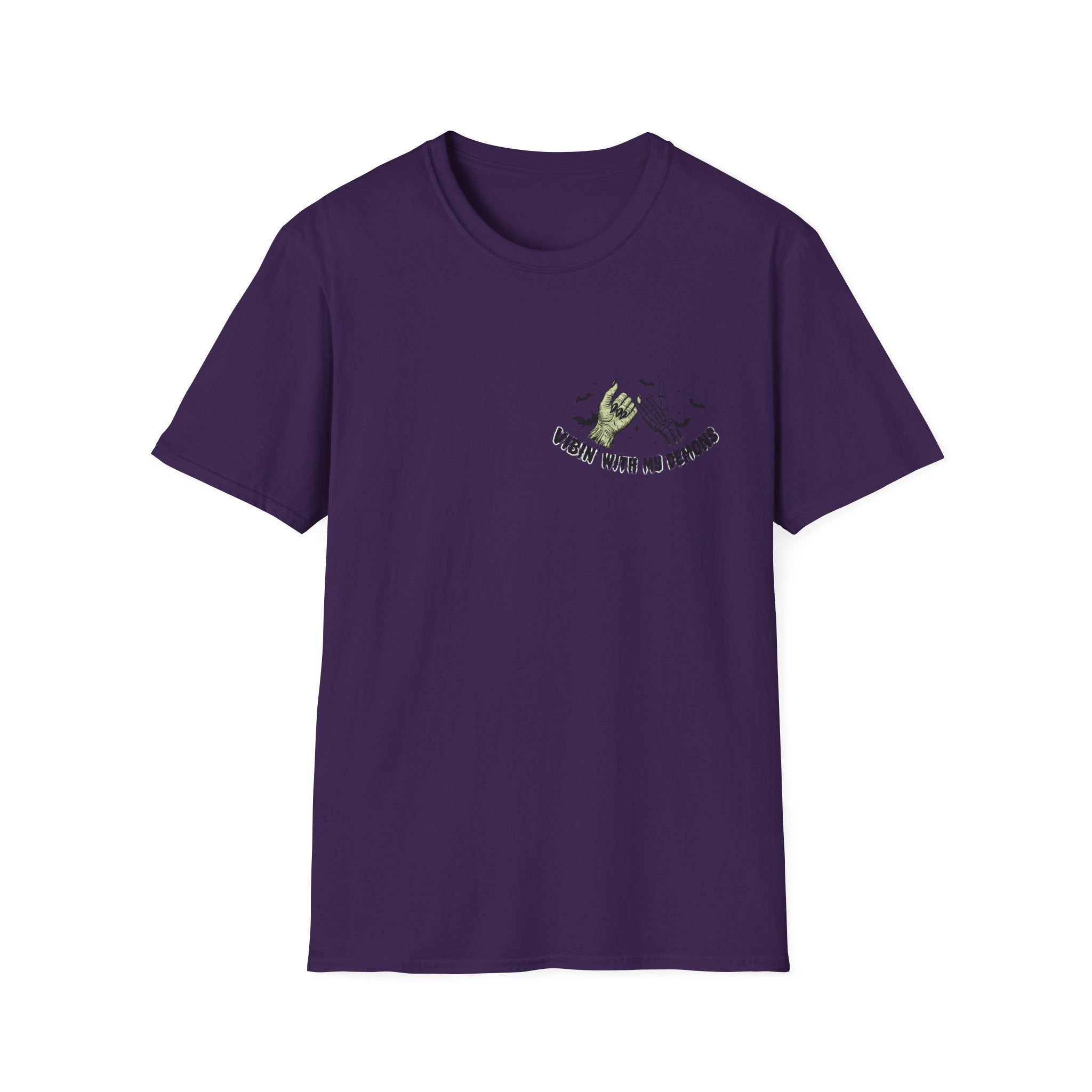 Vibin' With My Demons Front and Back Tee