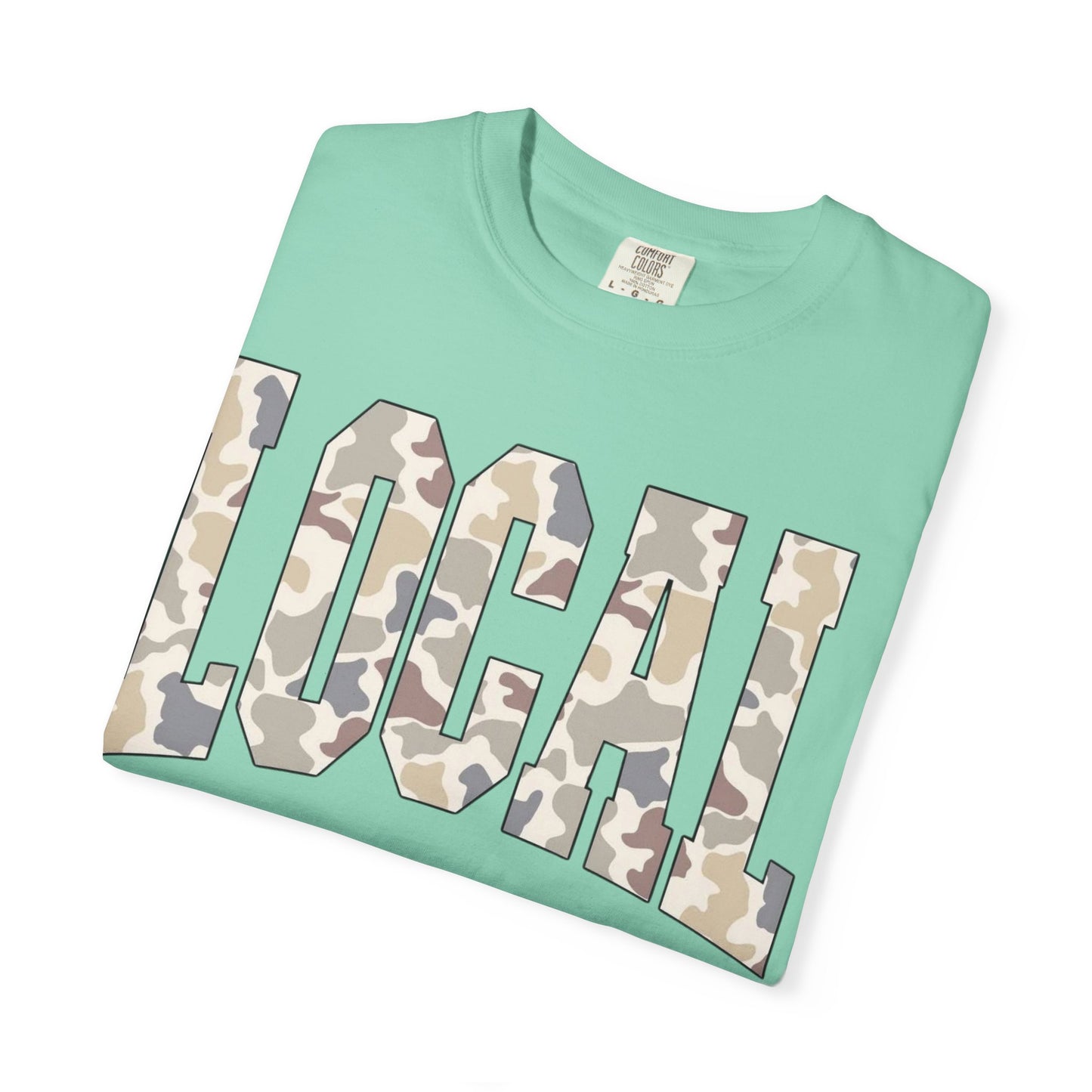 Local camo graphic tee