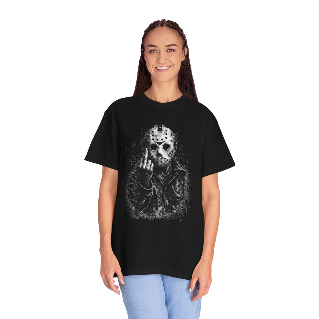 Grunge Jason Middle Finger Graphic Tee