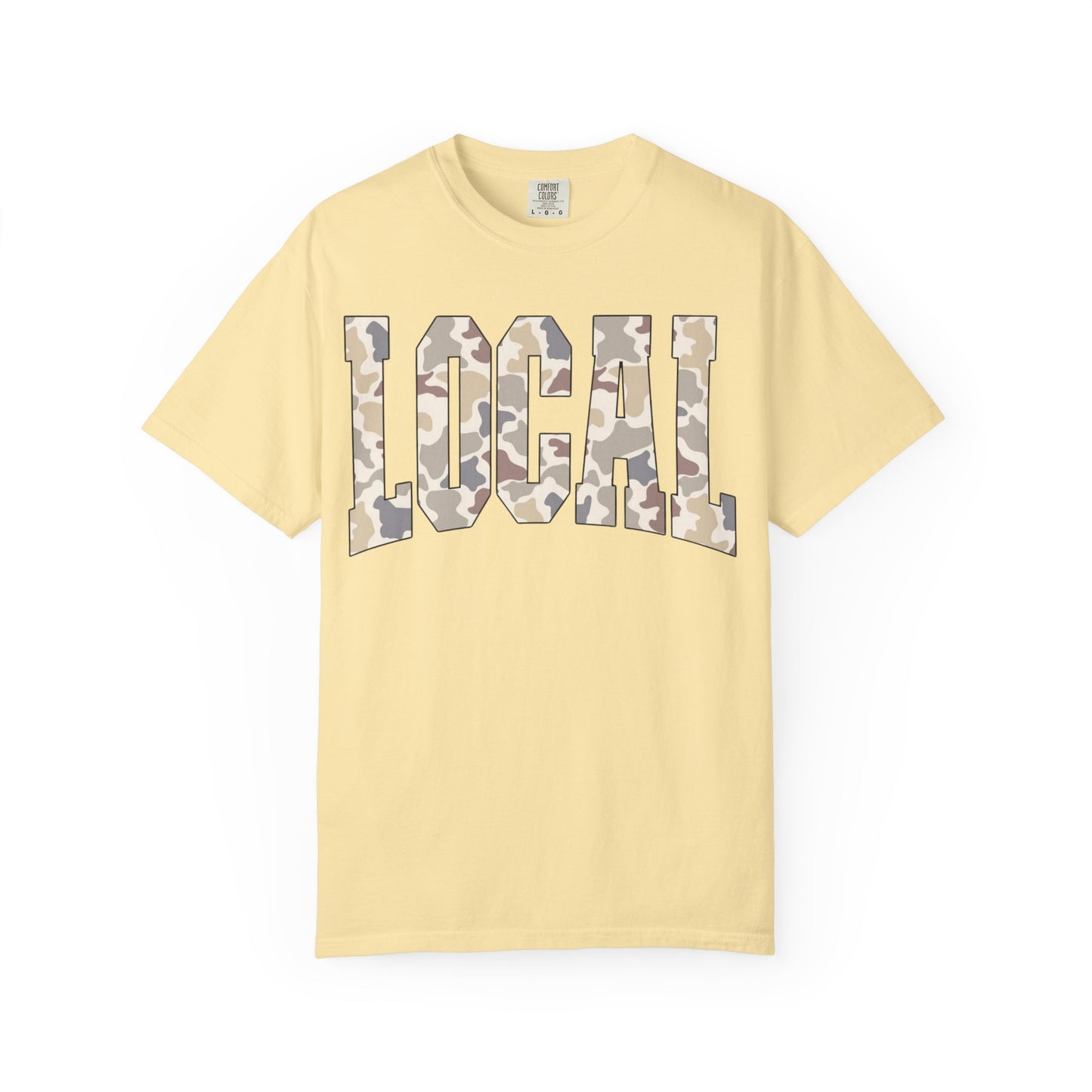 Local camo graphic tee