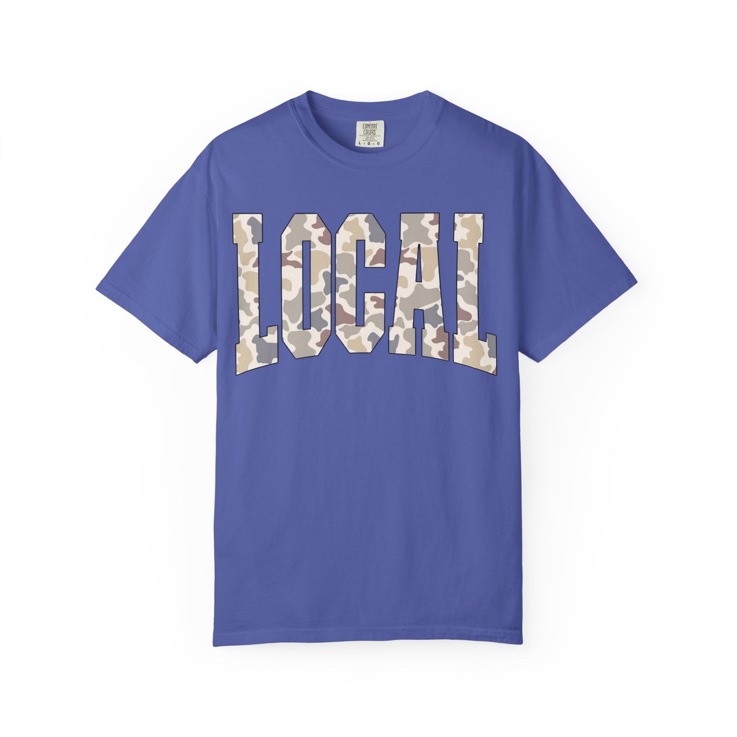 Local camo graphic tee