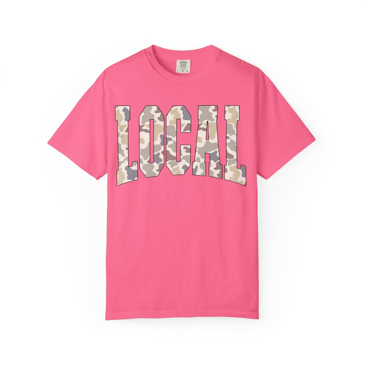 Local camo graphic tee